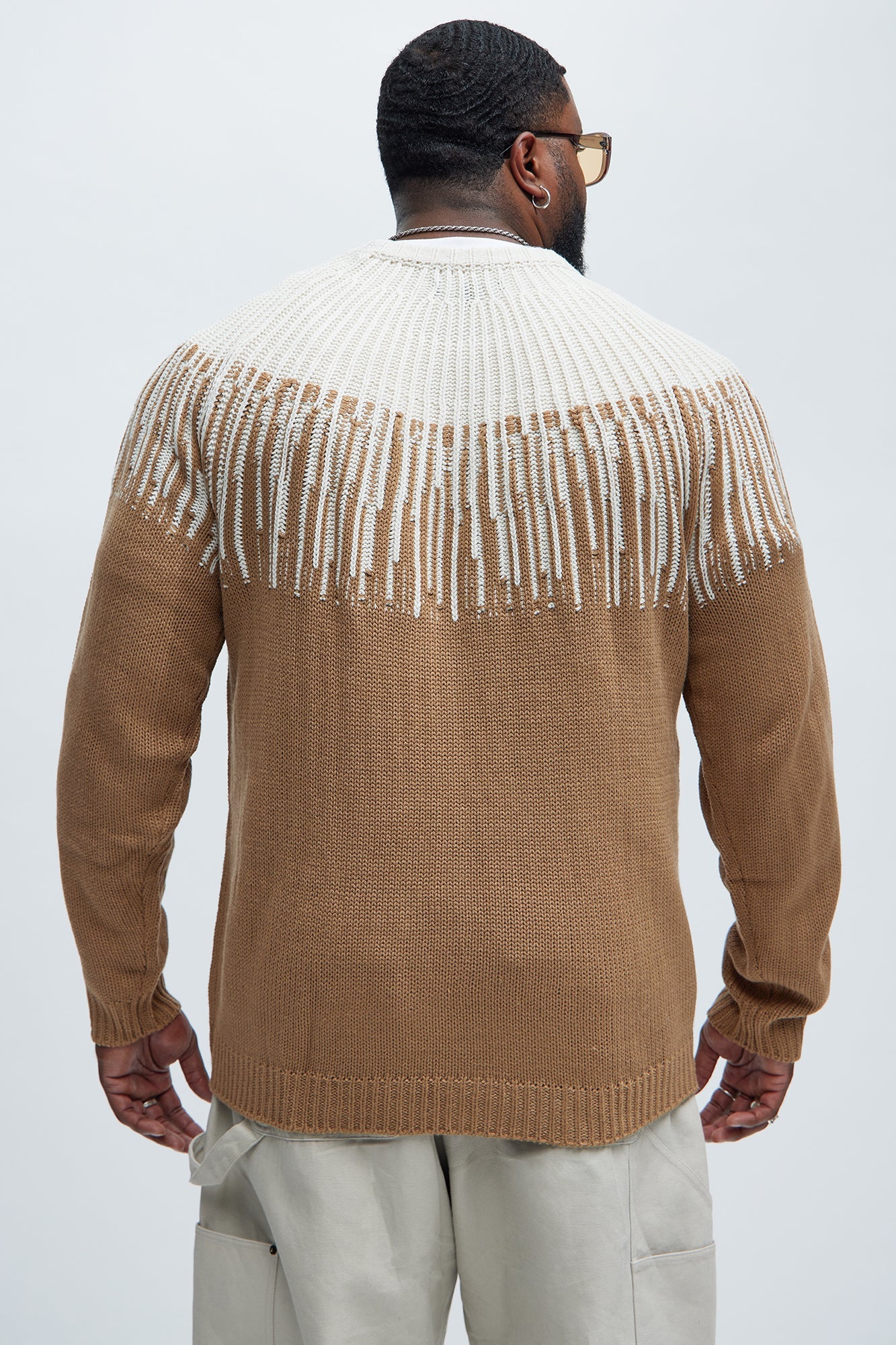 Radiant Crewneck Sweater - Brown Combo