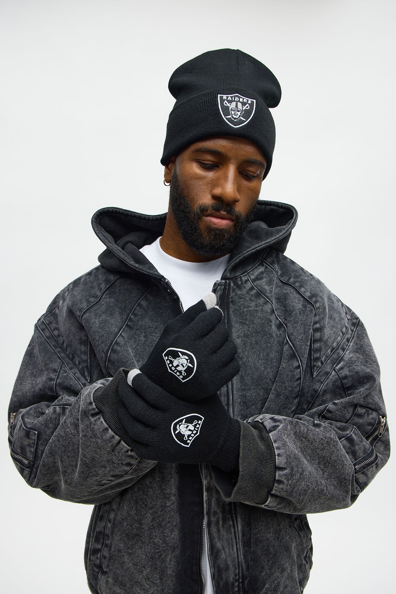 Classic Las Vegas Raiders Beanie 2 Pack - Black/combo