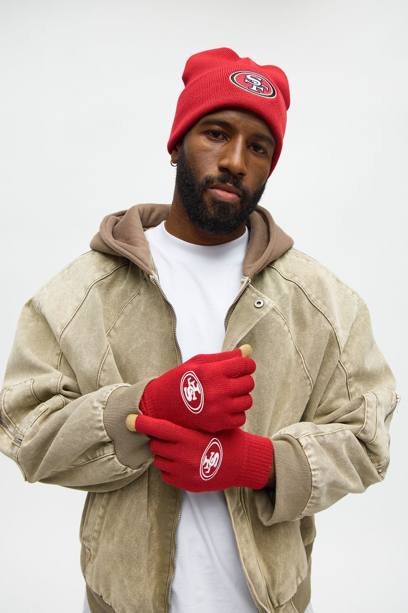 Classic San Francisco 49ers Beanie 2 Pack - Red/combo
