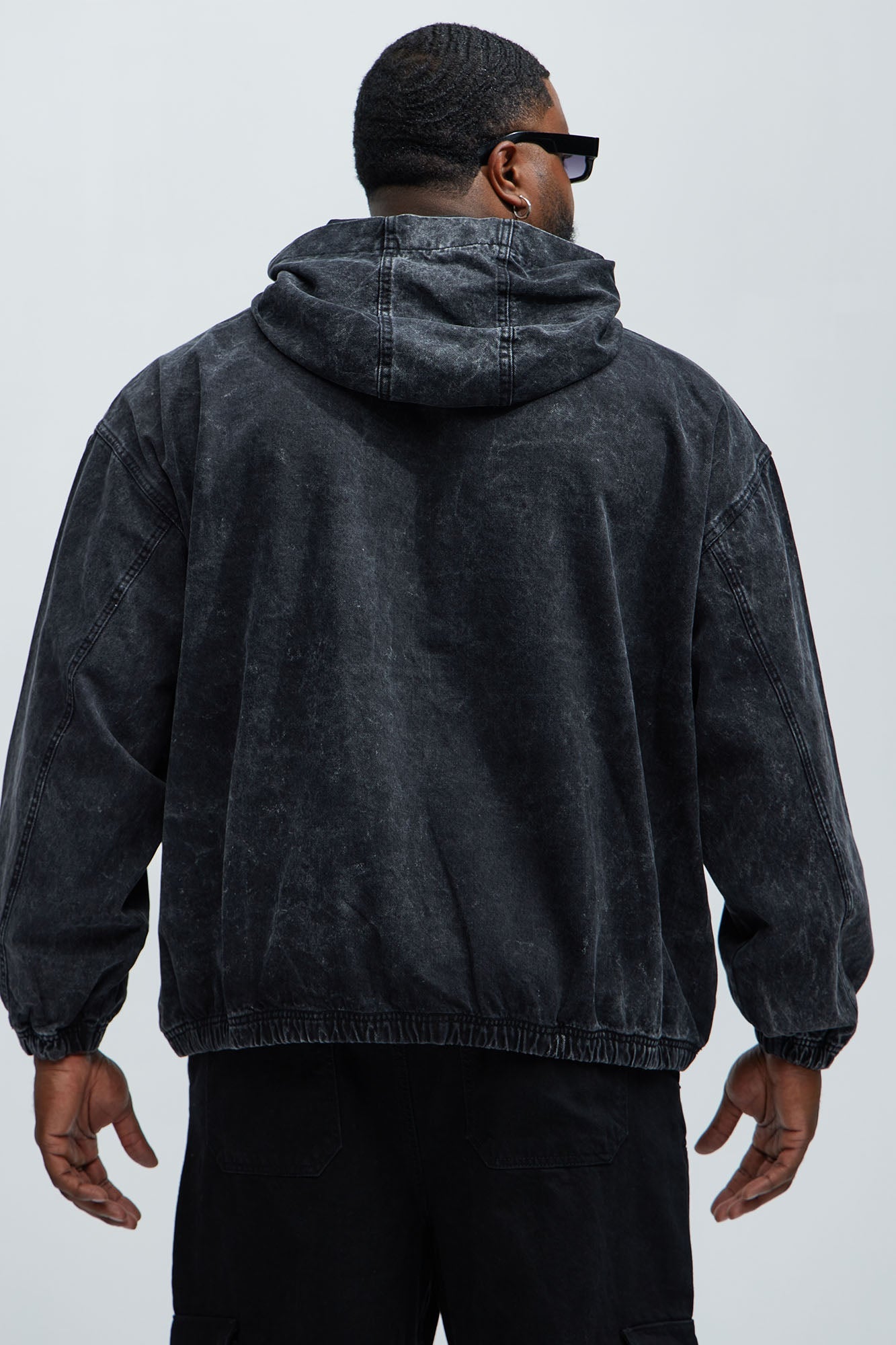 Clover Denim Pullover Jacket - Black