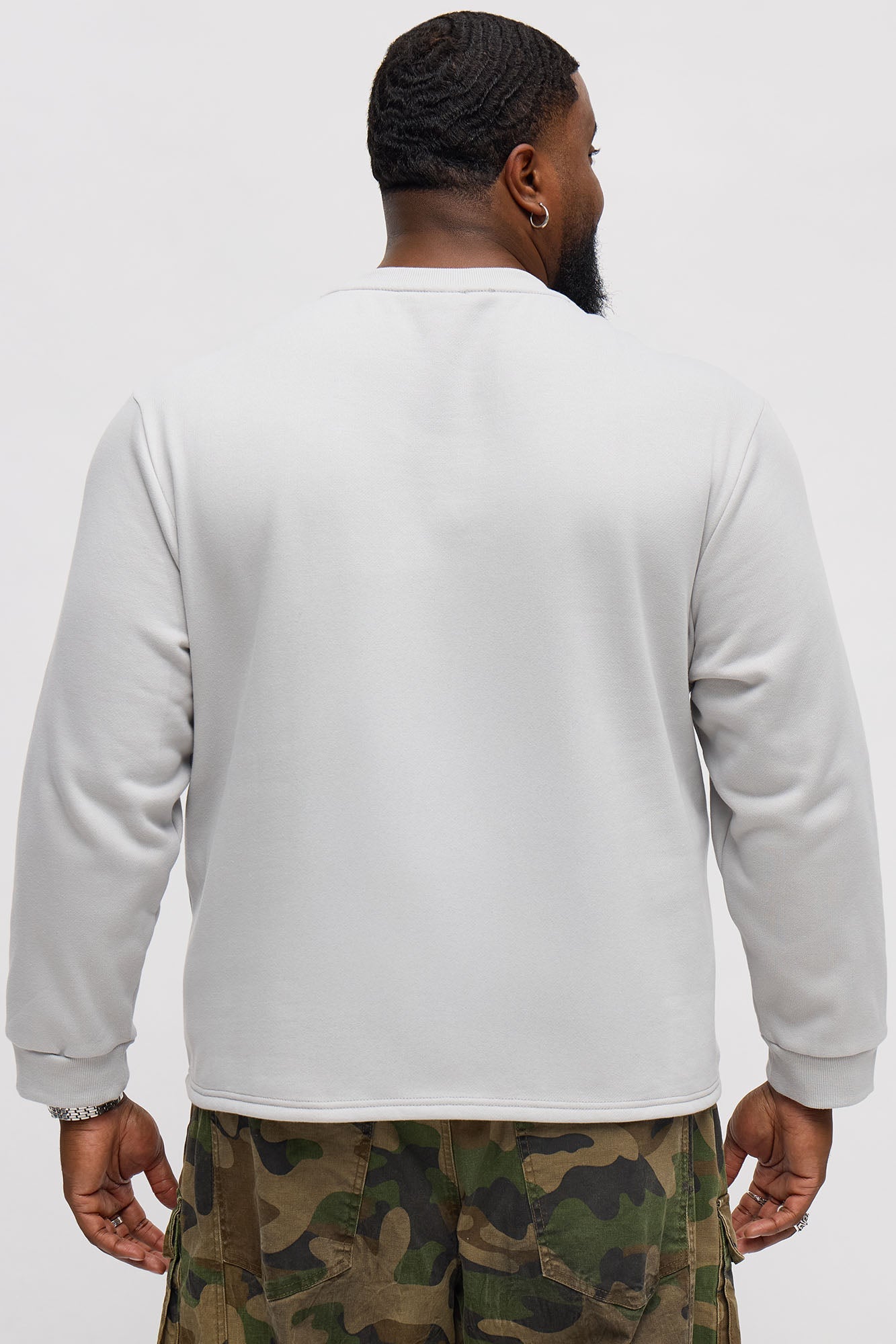 Southpole Camo Panel Hoodie - Grey