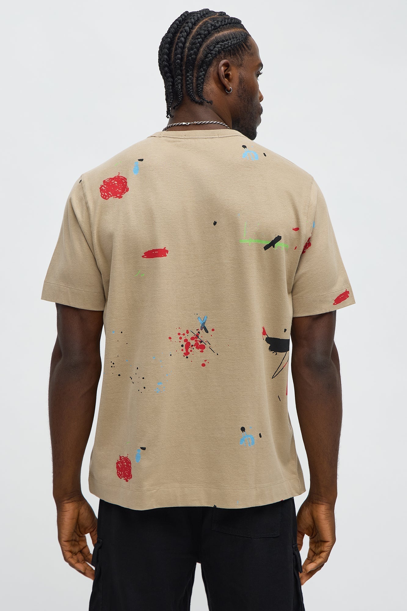 Paint Splatter Tee - Stone