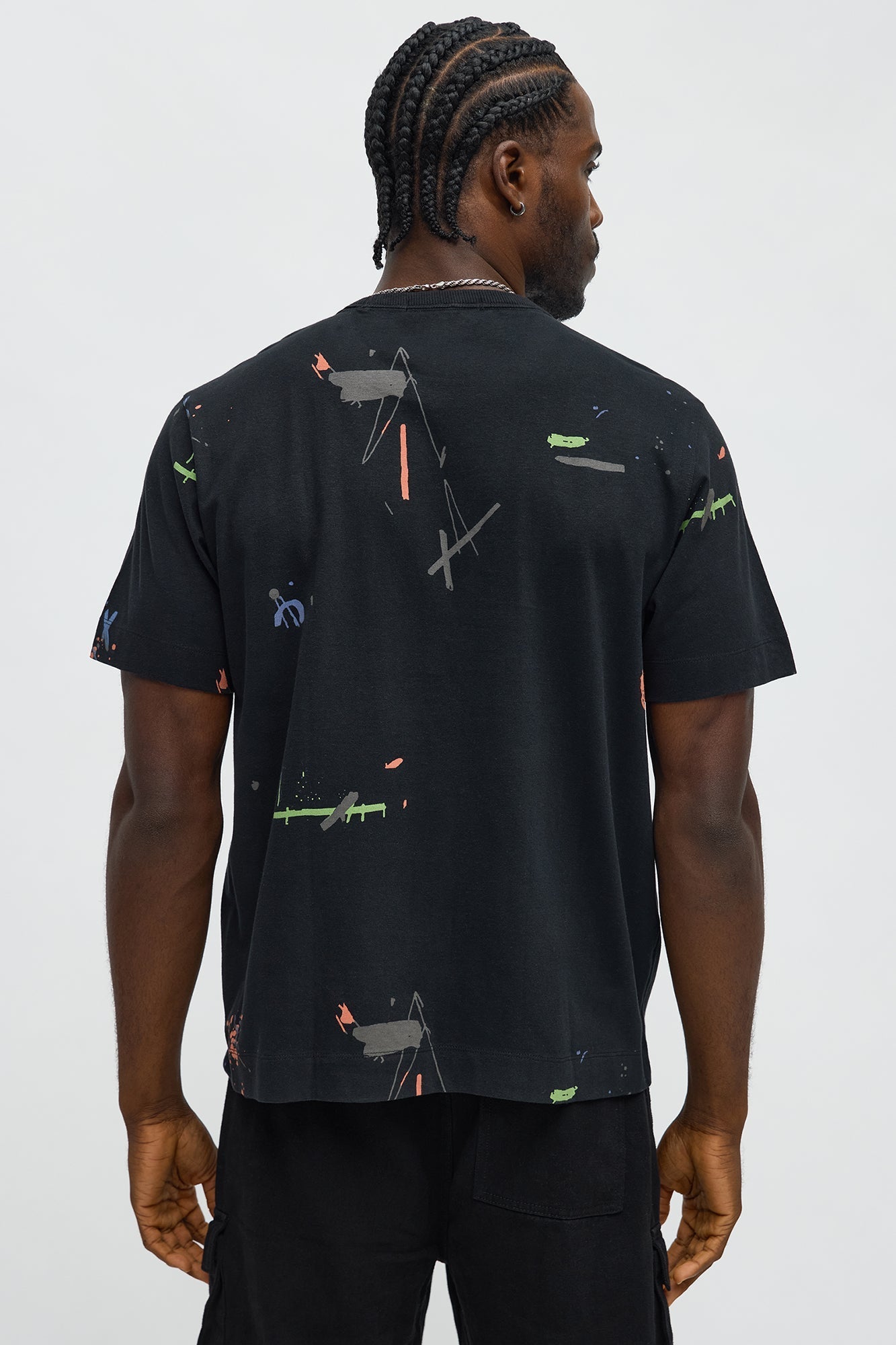 Paint Splatter Tee - Black