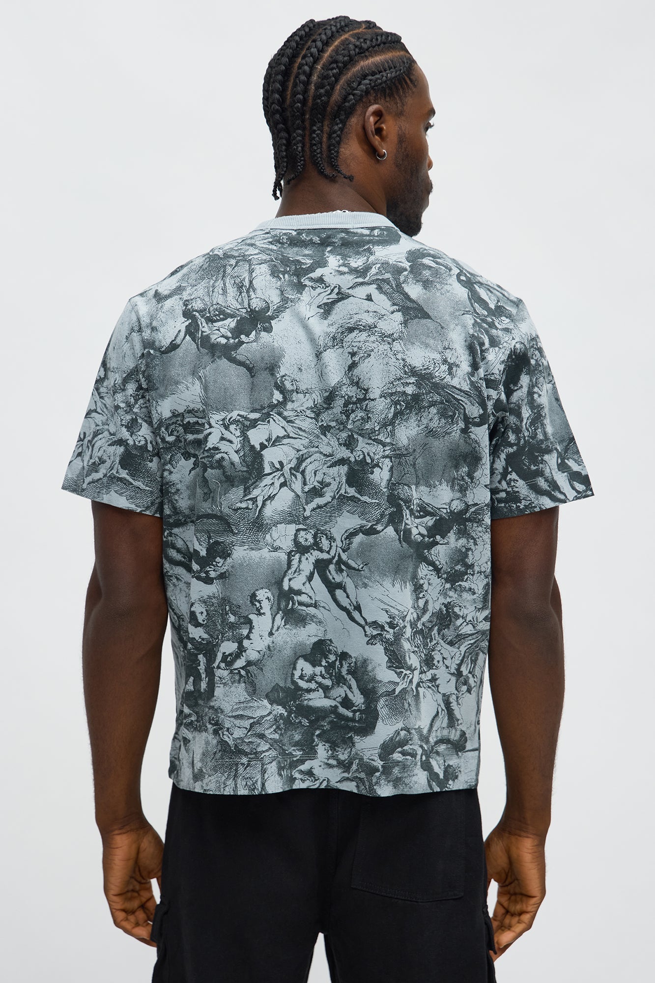 Artistic Short Sleeve Tee - Grey