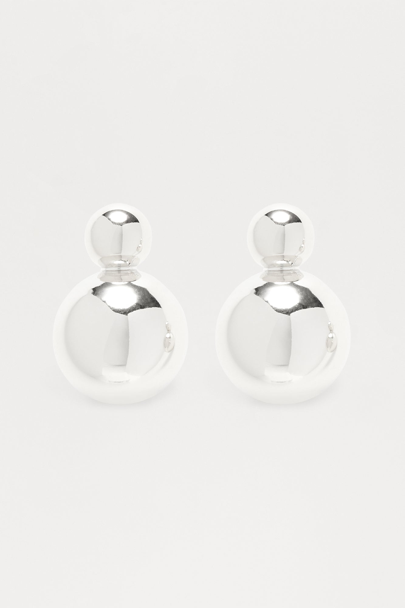 Classic Edit Drop Earrings - Silver