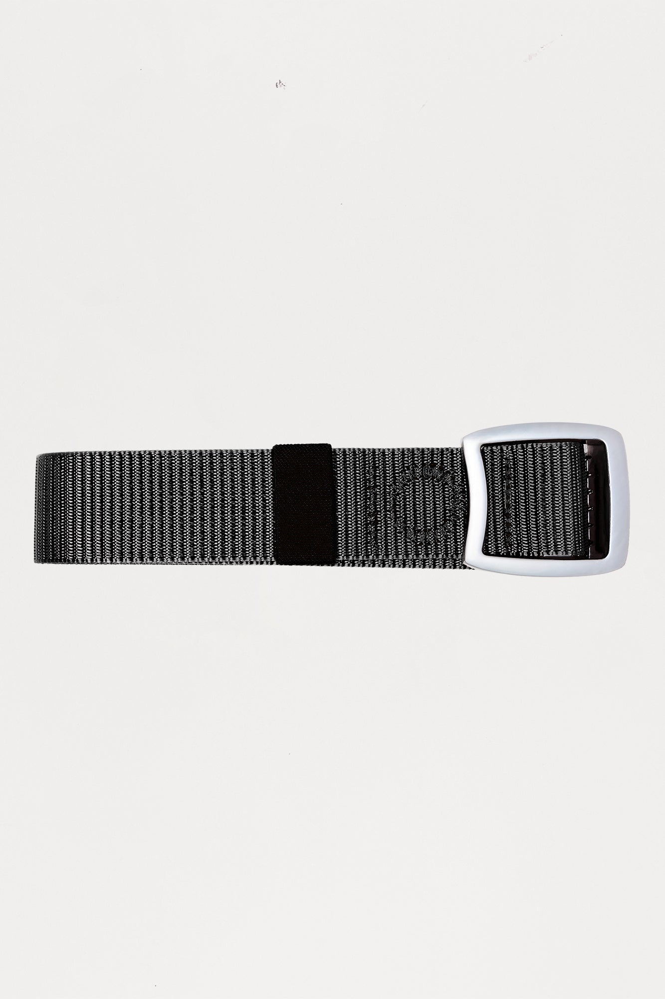 Adjustable Woven Buckle Belt - Black