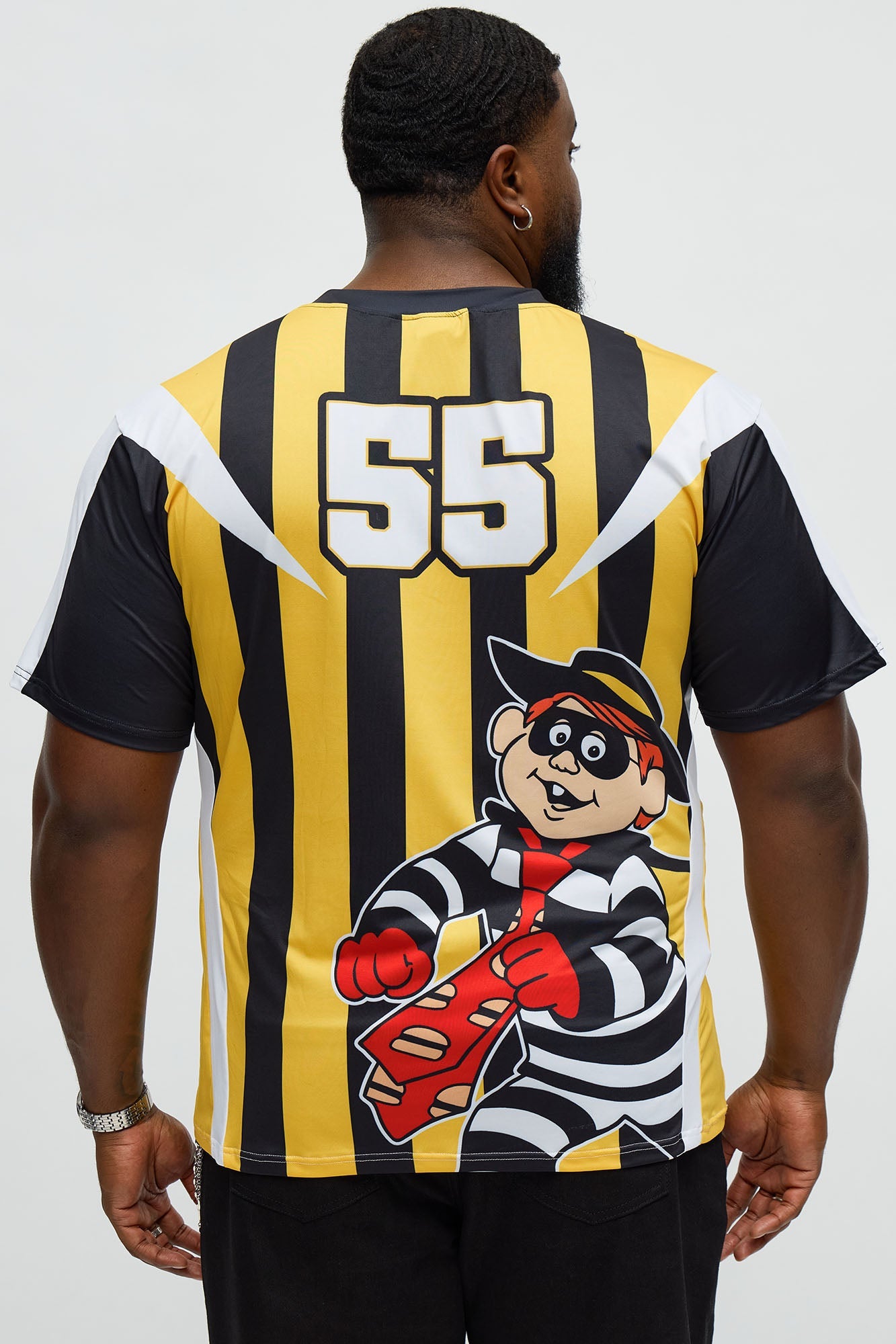 McDonalds Relaxed Burglar Jersey Tee - Black/Gold