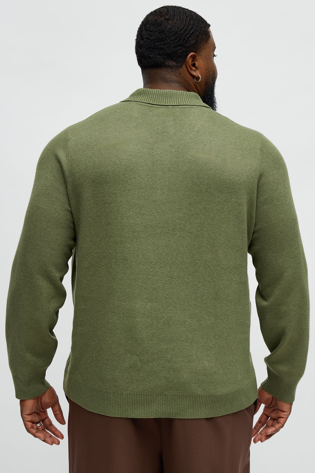 Edwin Polo Sweater - Green/combo