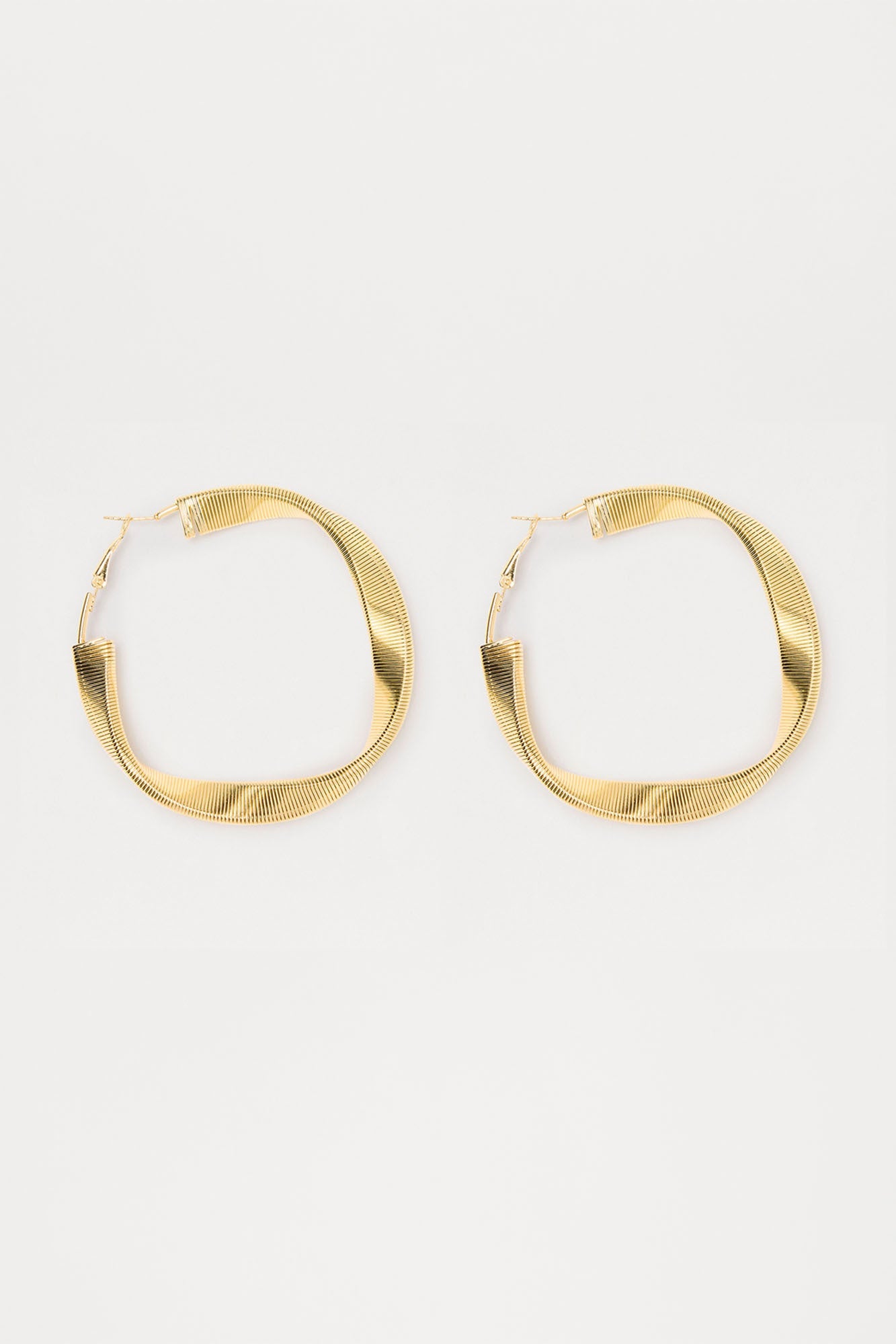 All Tied Up Textured Hoop Earring - Gold