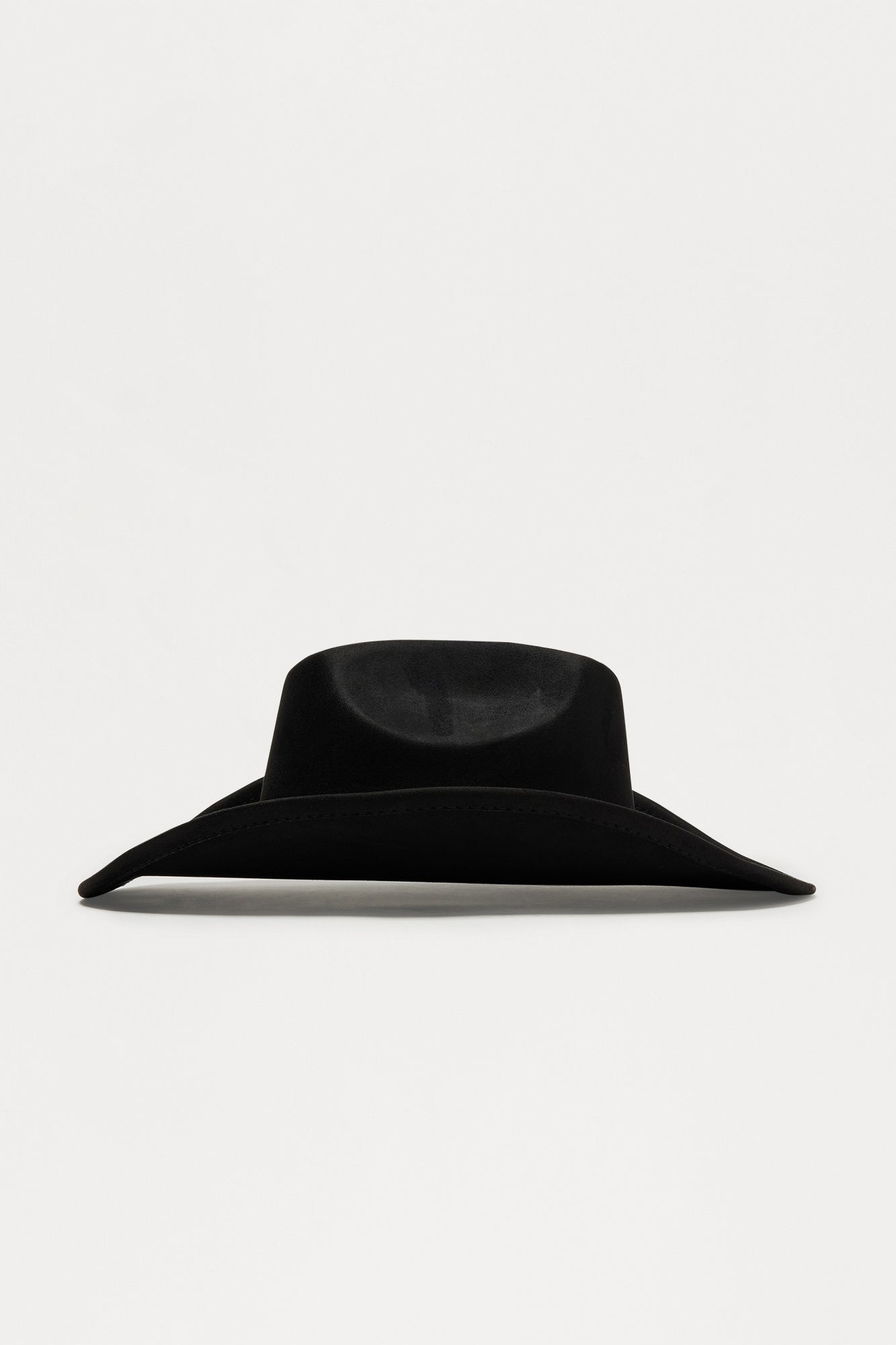 Rodeo Girl Faux Suede Cowboy Hat - Black