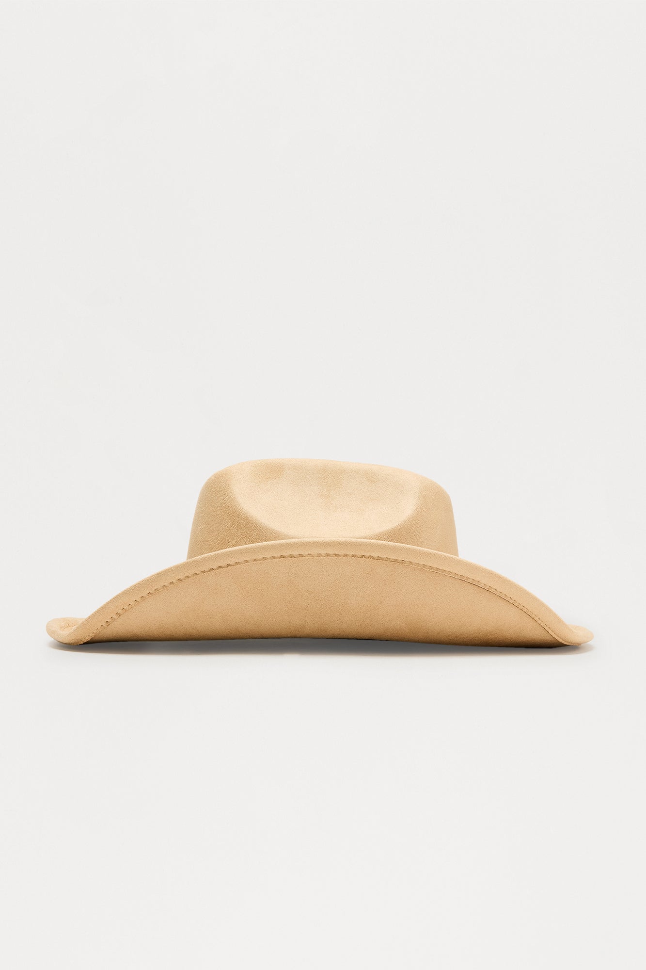 Night On The Ranch Faux Suede Cowboy Hat - Ivory