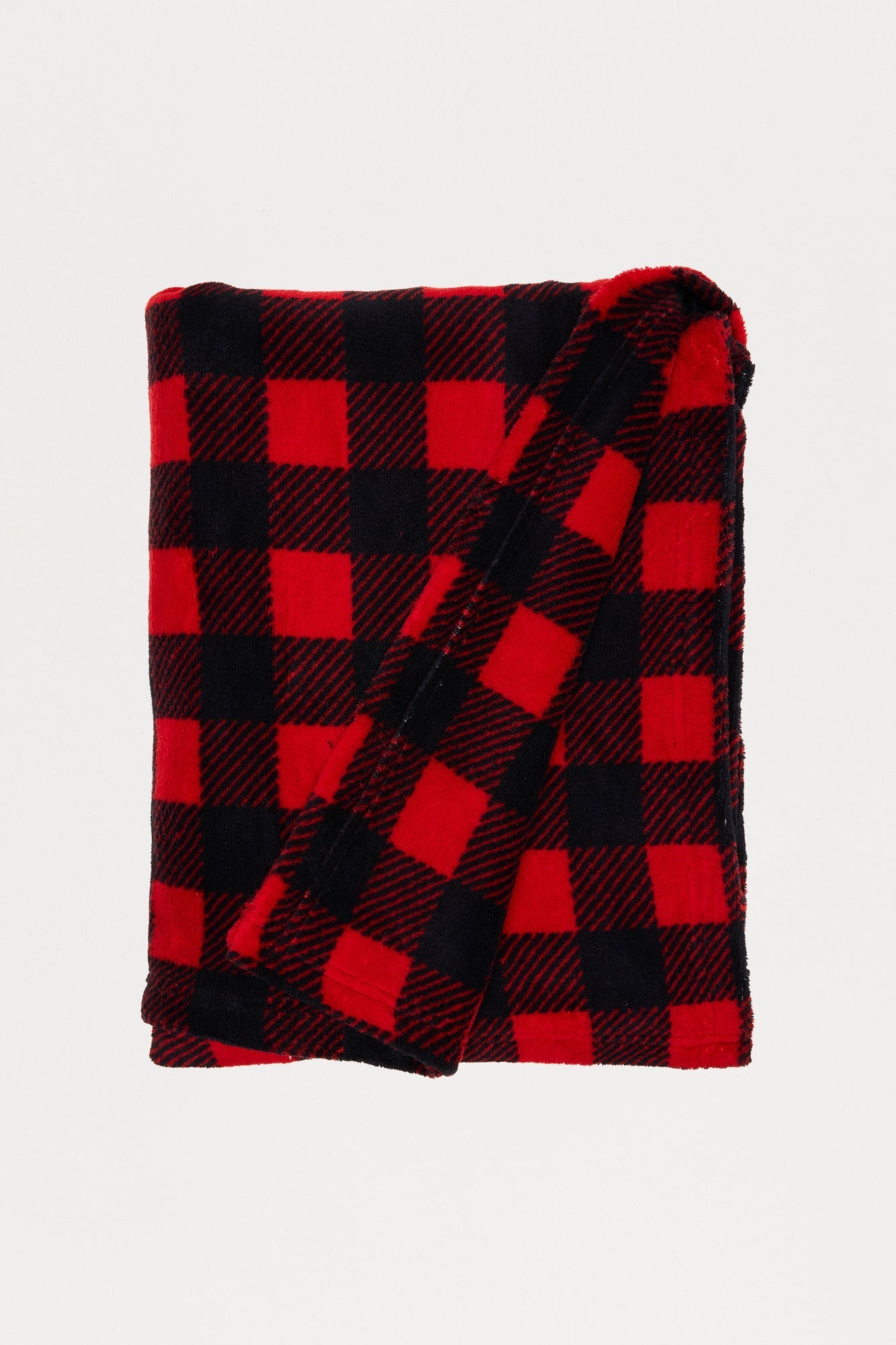 Always Cozy Plush Blanket - Black/Red