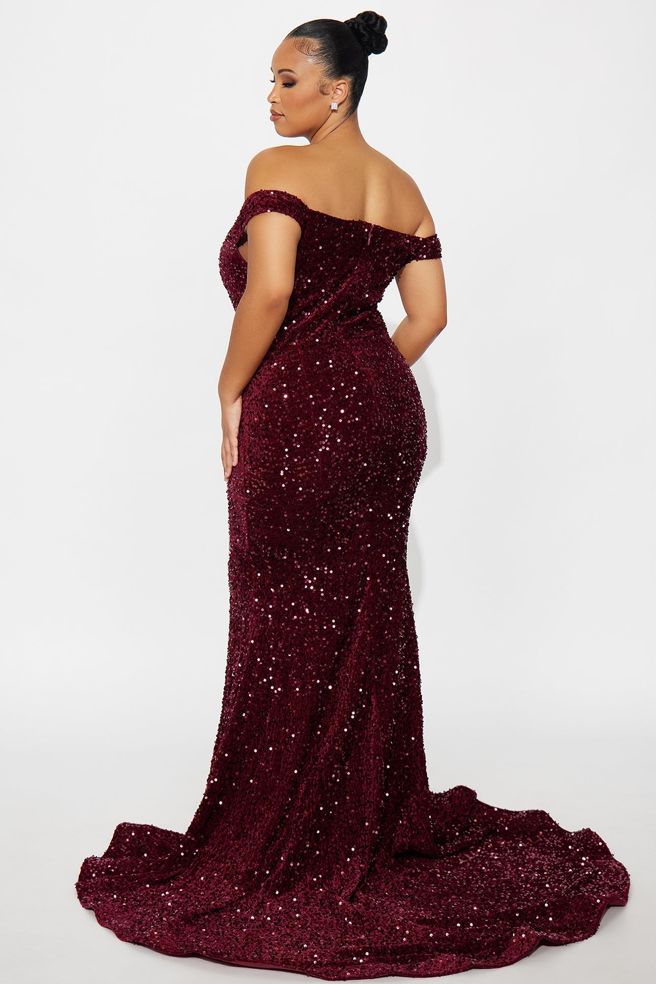 Alora Sequin Maxi Gown - Purple
