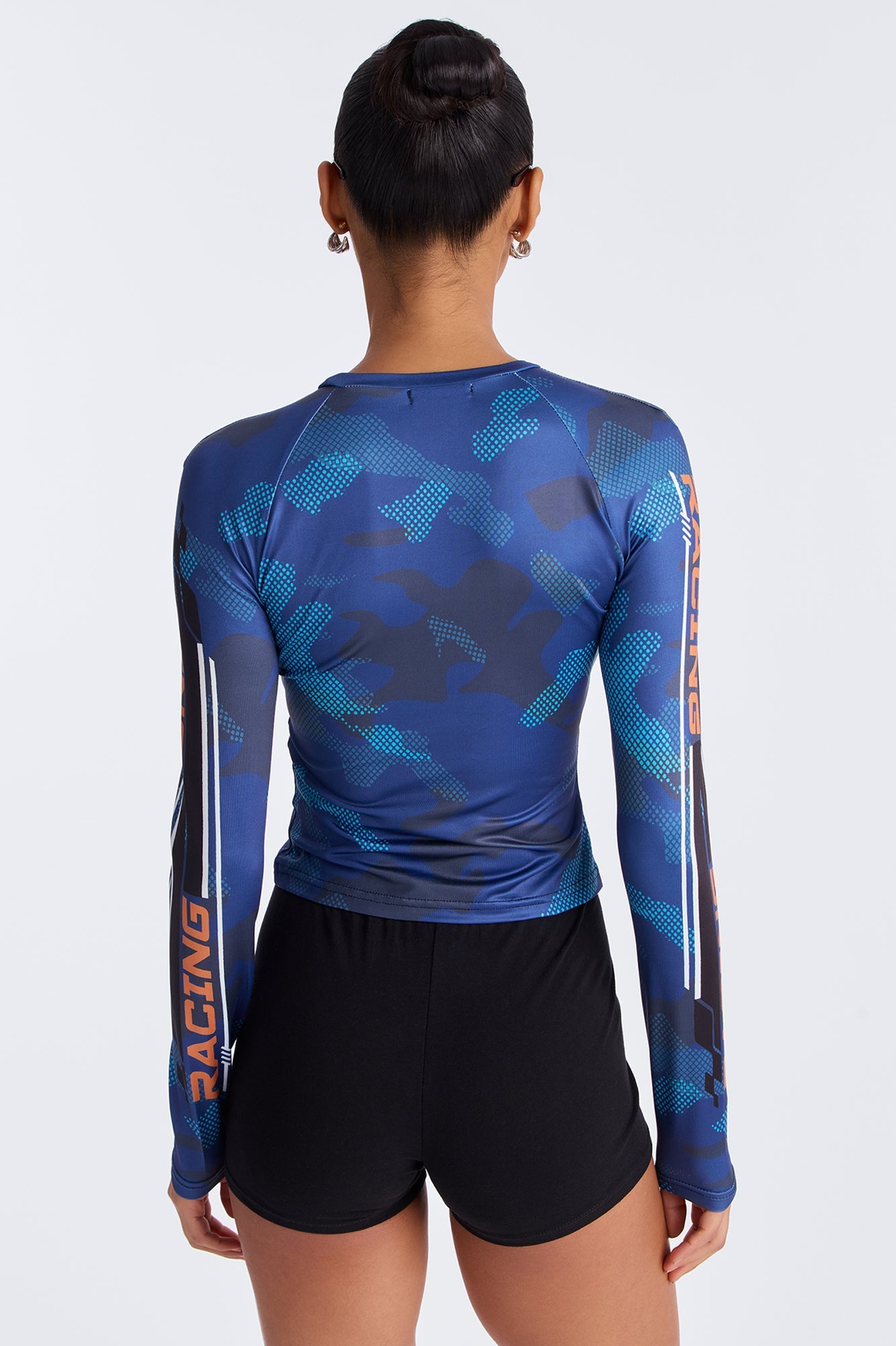 Sports 21 Long Sleeve Baby Tee - Blue