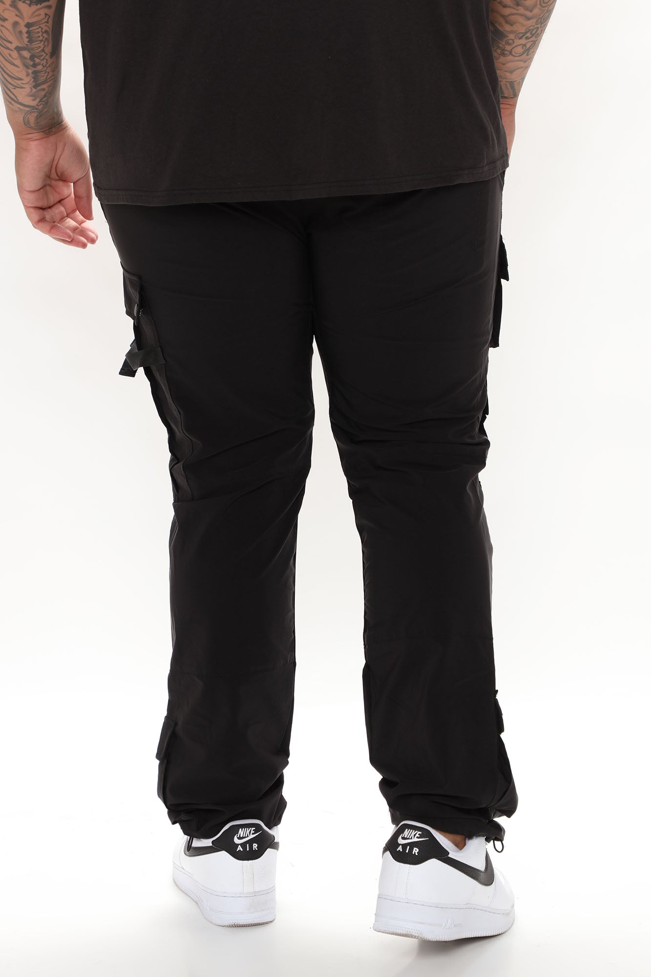 Versatile Slim Cargo Pants - Black