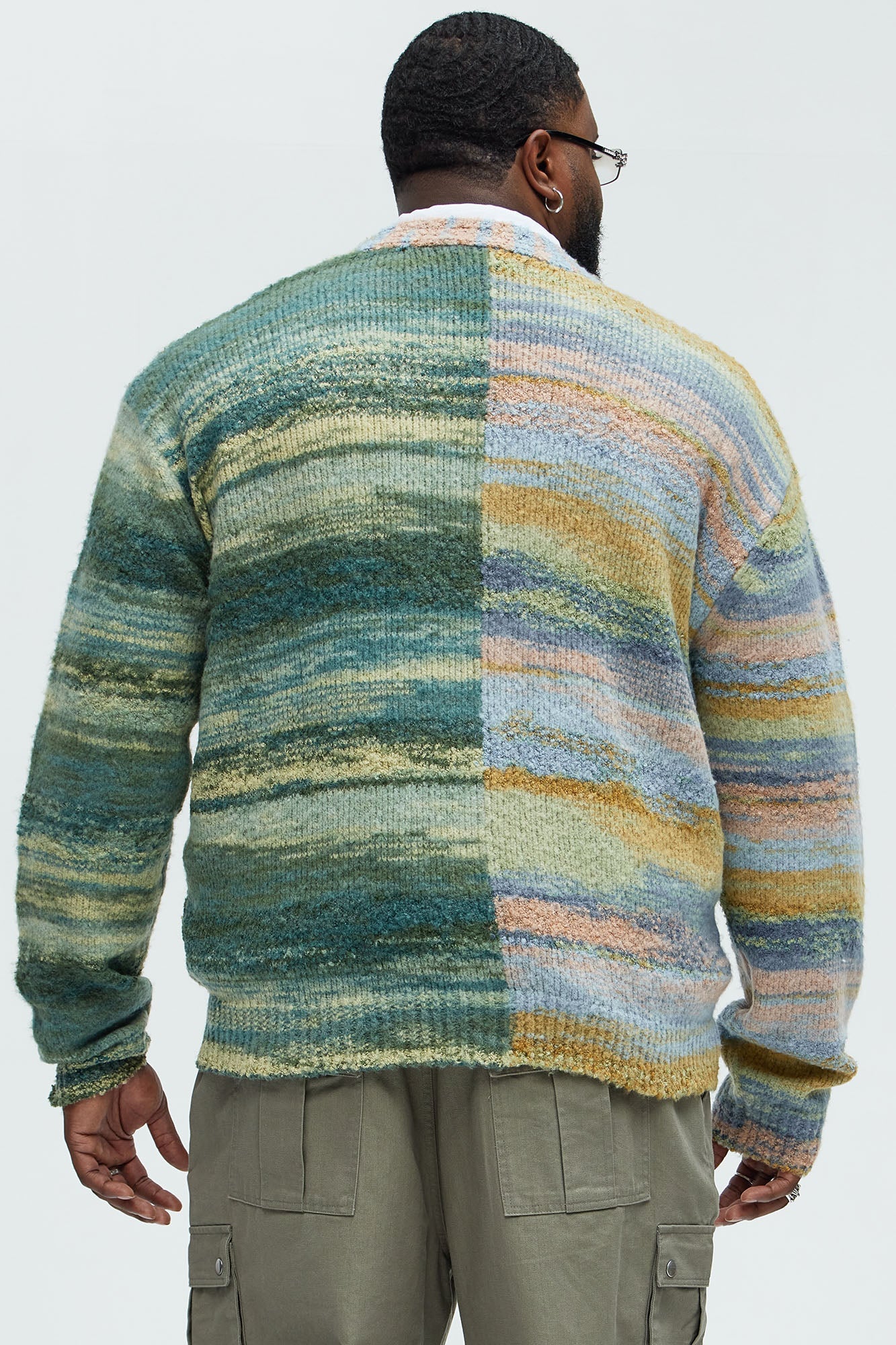 Cameroonian Textured Cardigan - Multi Color