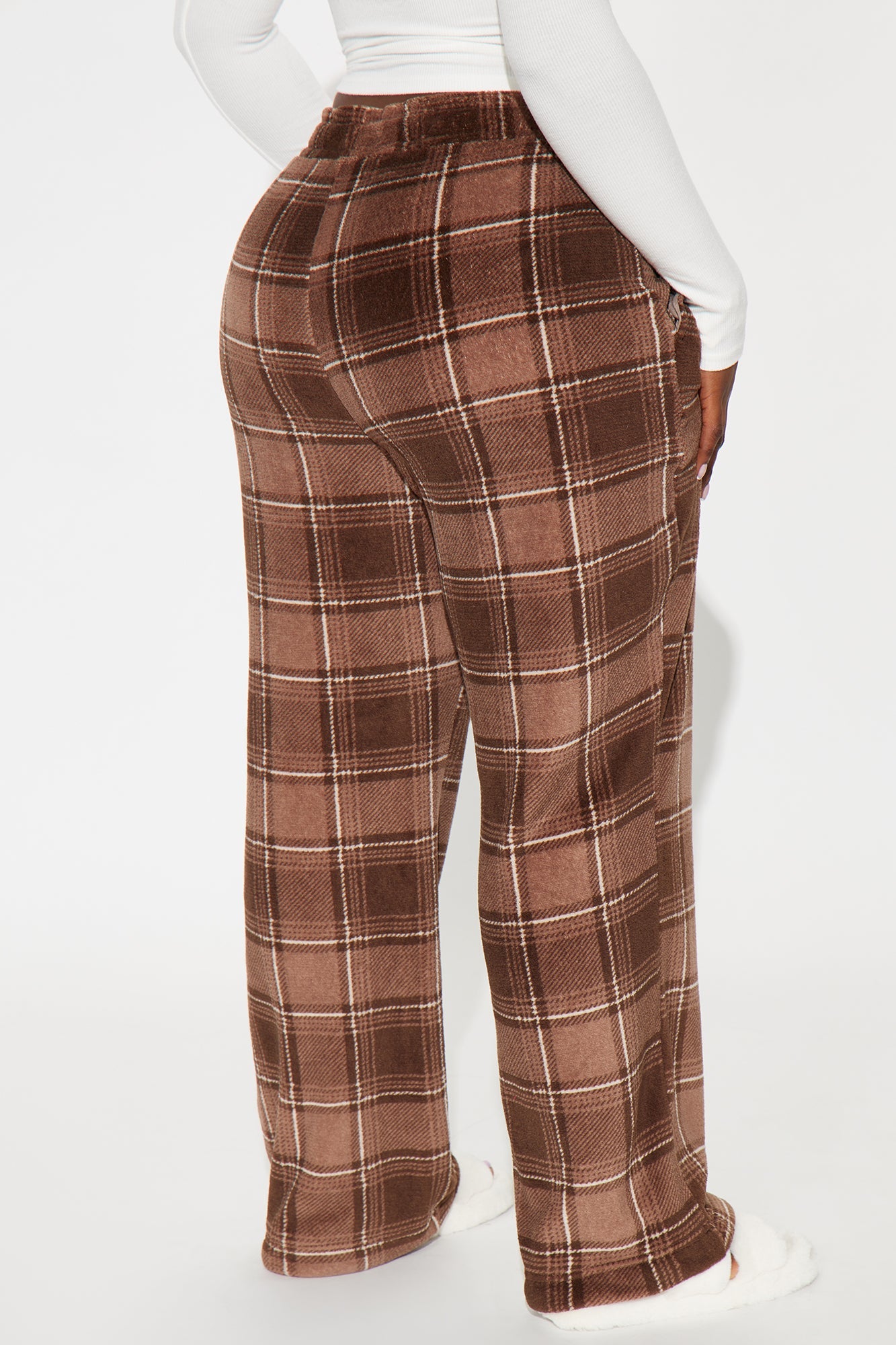 Morning Coffee Matching Family Plush PJ Pants - Chocolate