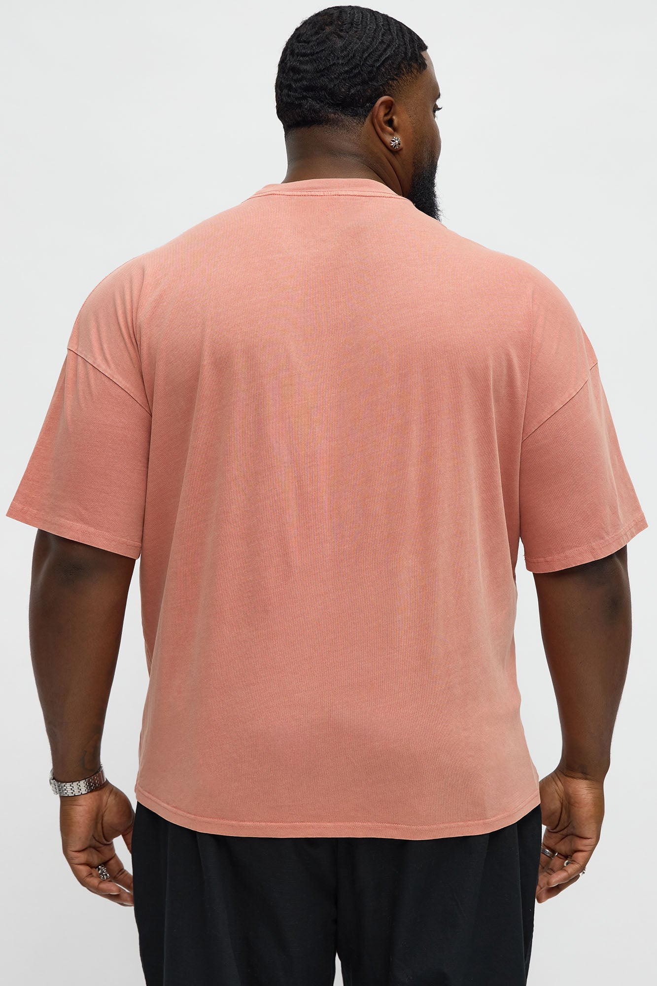 Heavens Sent Oversized Short Sleeve Tee - Coral