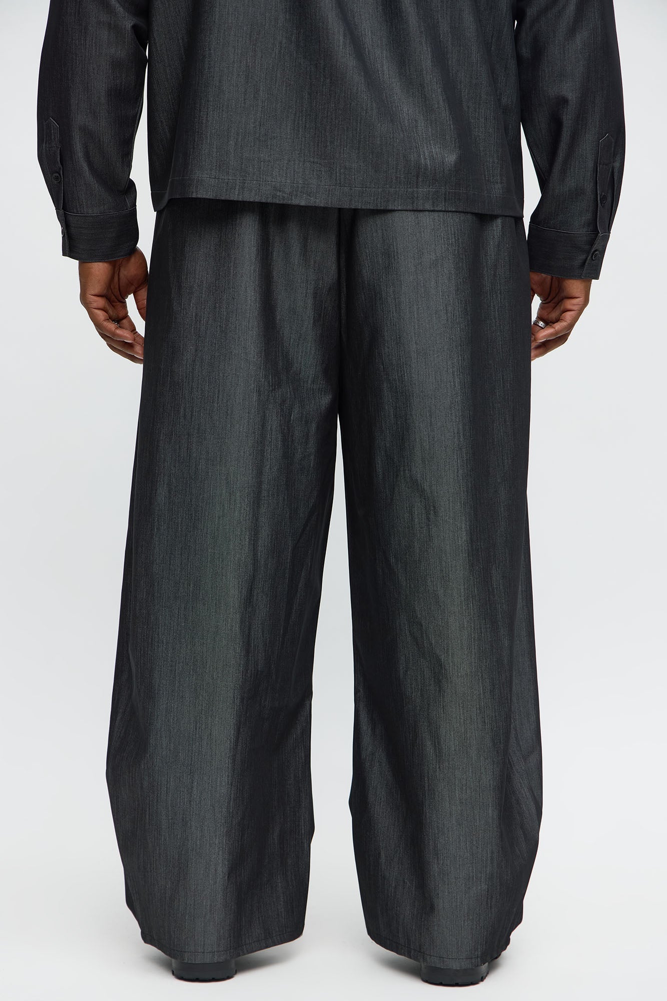 Barrel Bold Flow Trousers - Charcoal