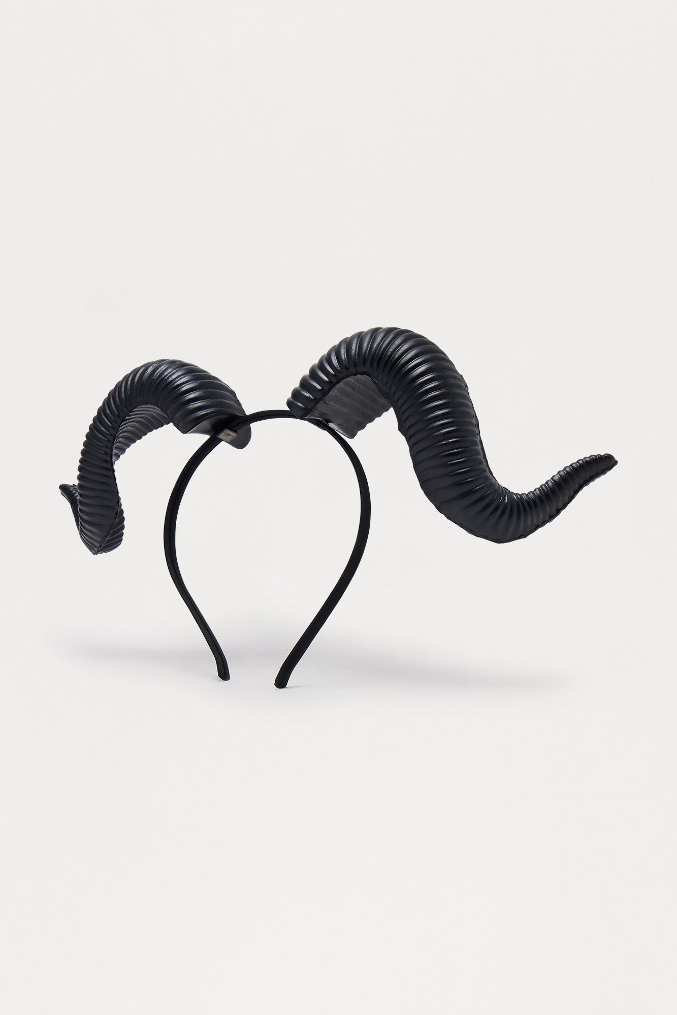 Demonic Ram Horns Costume - Grey