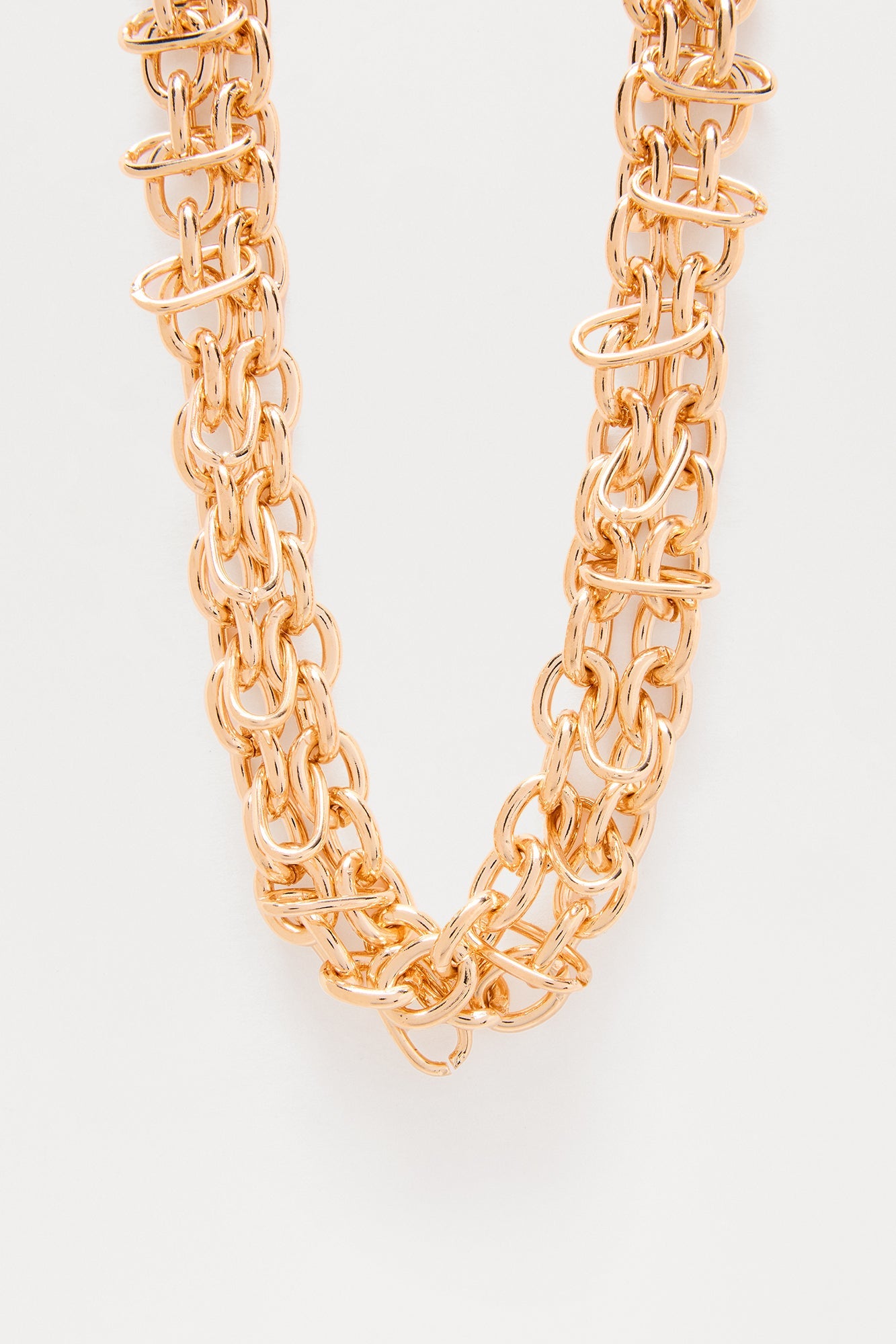 Chains For Me Choker - Gold
