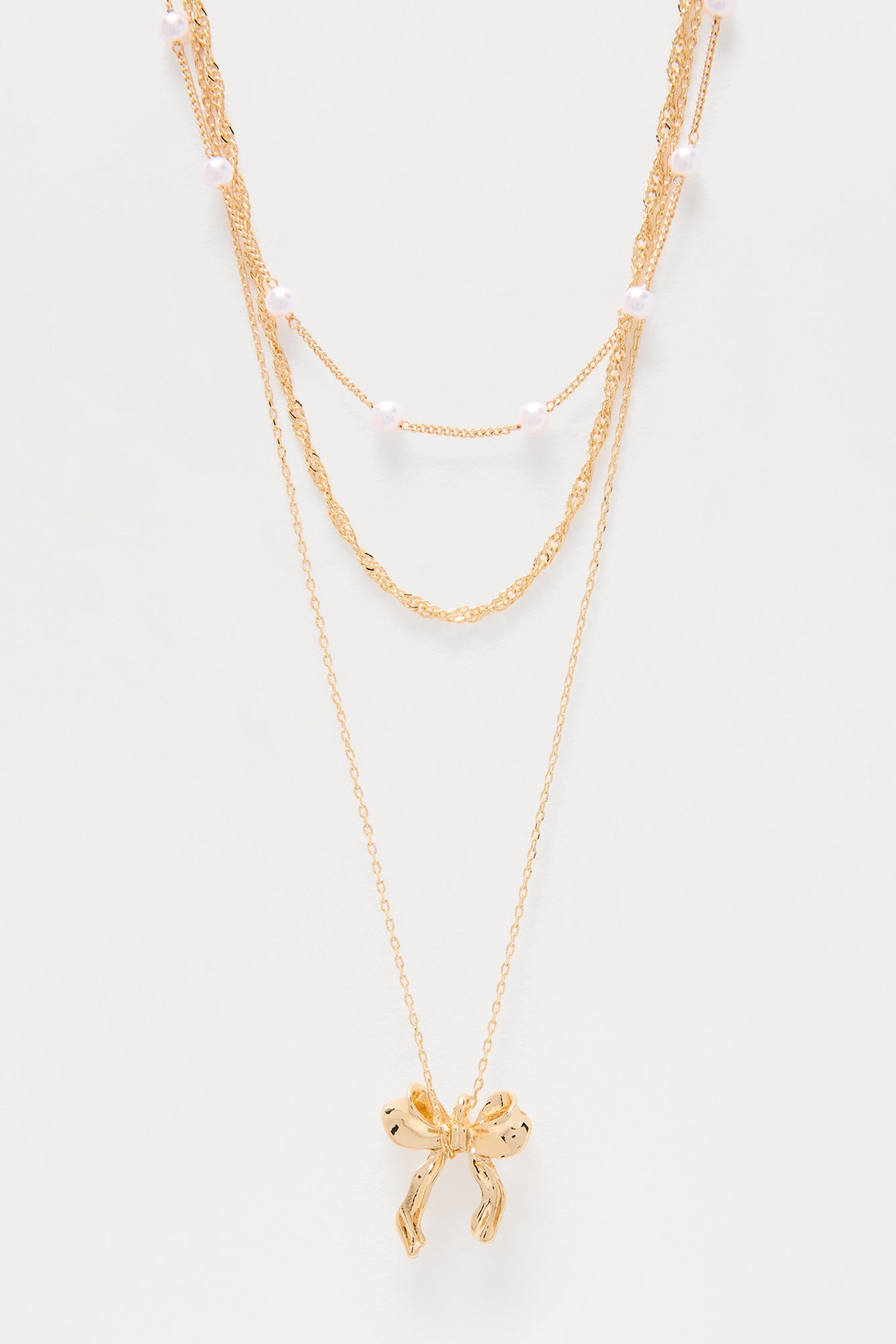 Doing Something Different Layered Necklace - Gold