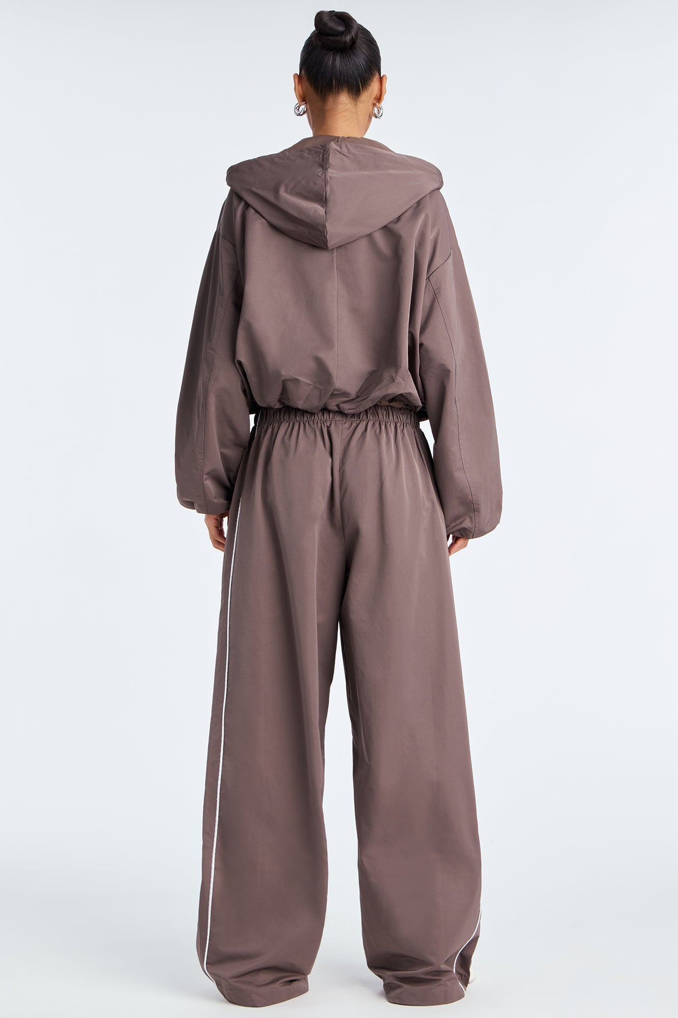 Naomi Windbreaker Pant Set - Brown