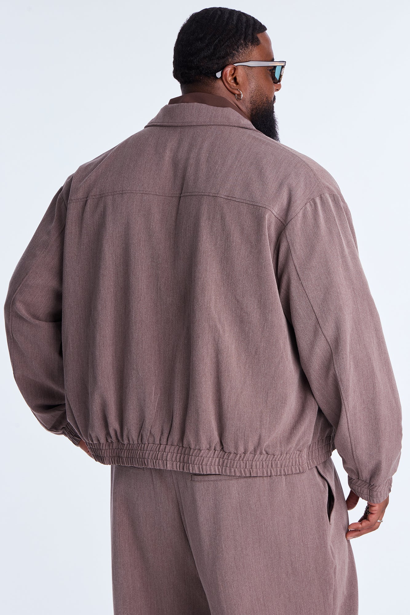 Relaxed Upper East Side Zip Jacket - Brown
