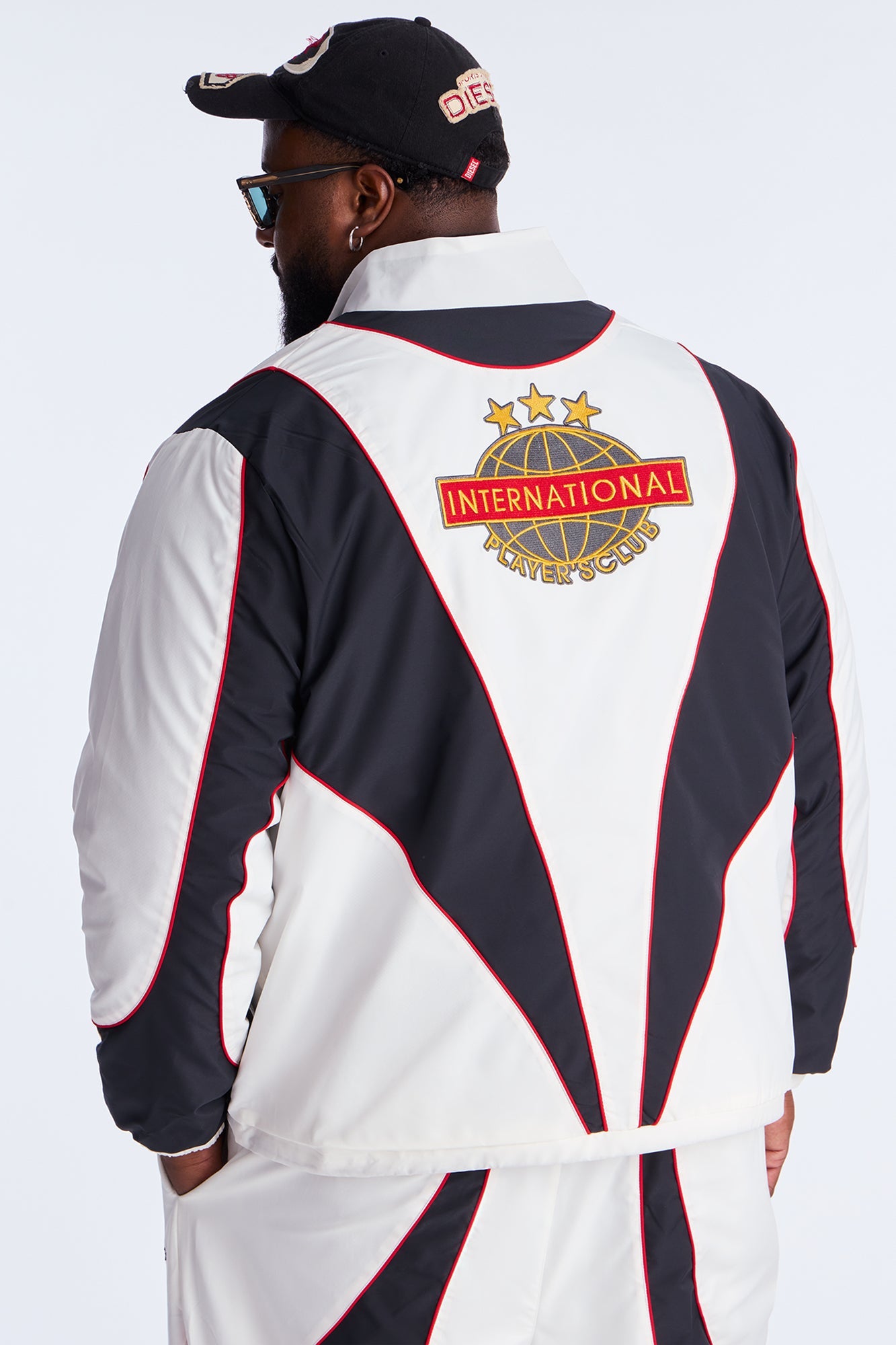 International Champions Color Blocked Windbreaker Jacket - Black/combo