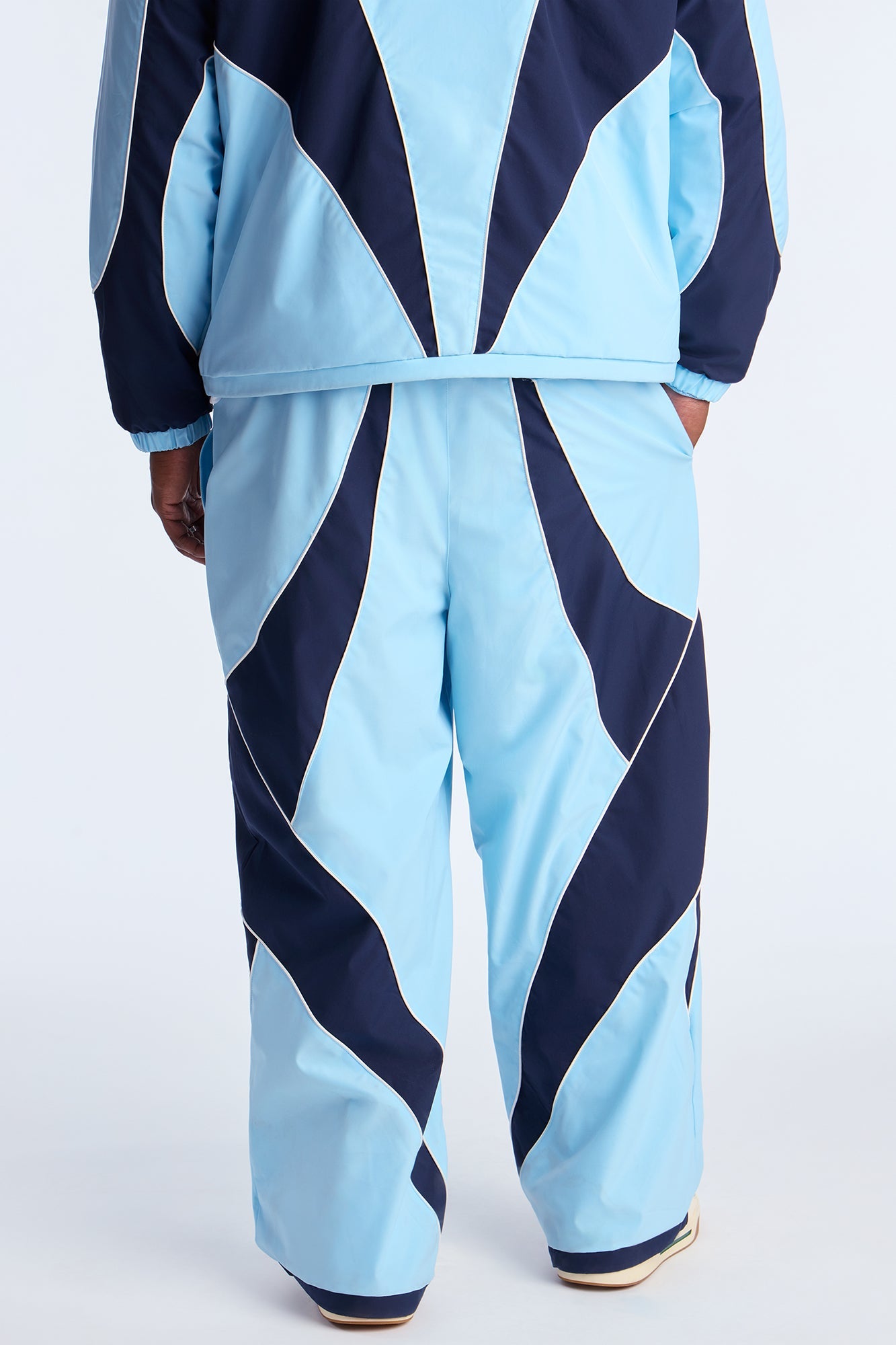 Baggy International Champions Color Blocked Track Pant - Blue/combo