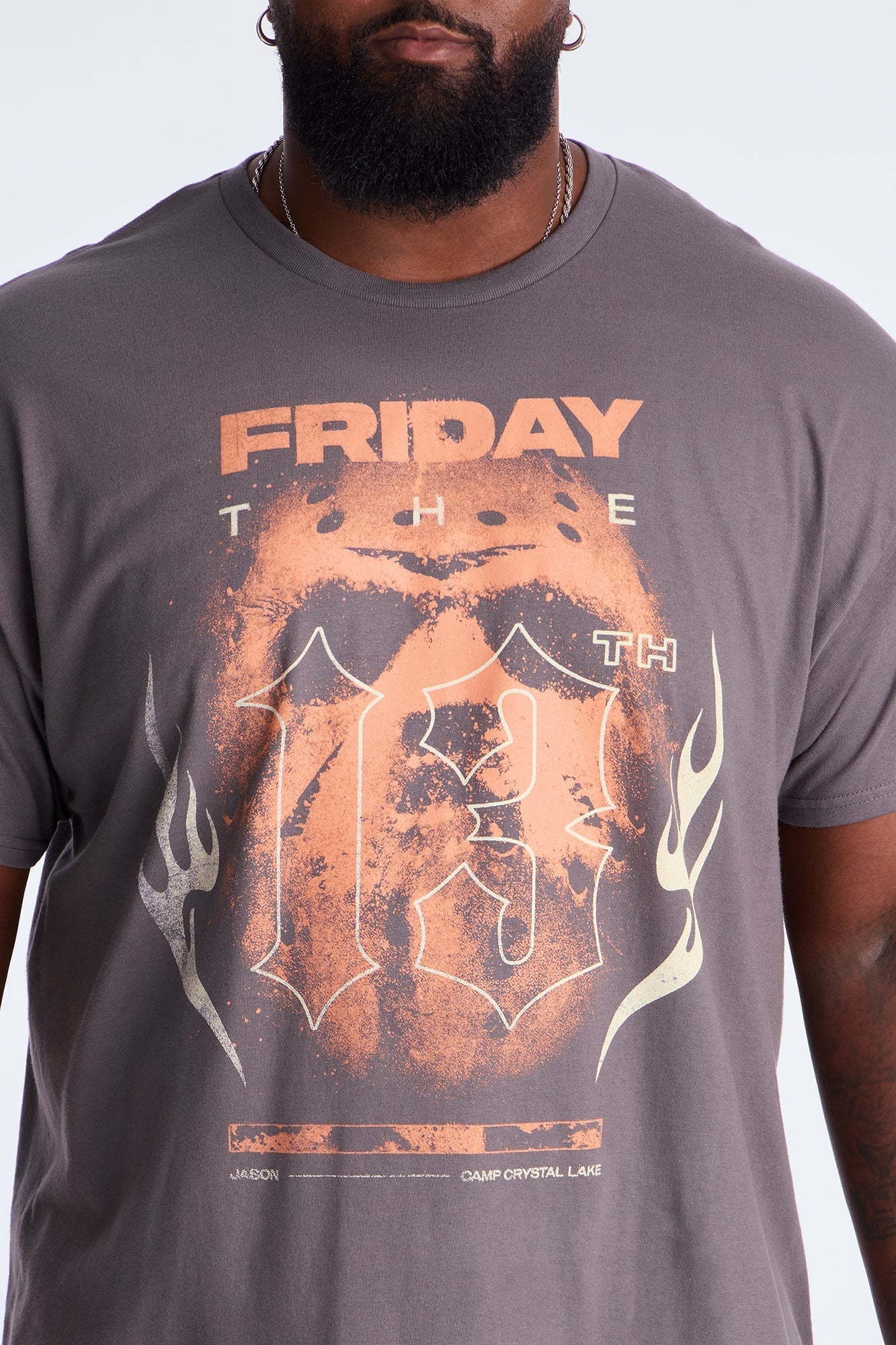 Friday The 13th Crystal Lake Short Sleeve Tee - Charcoal