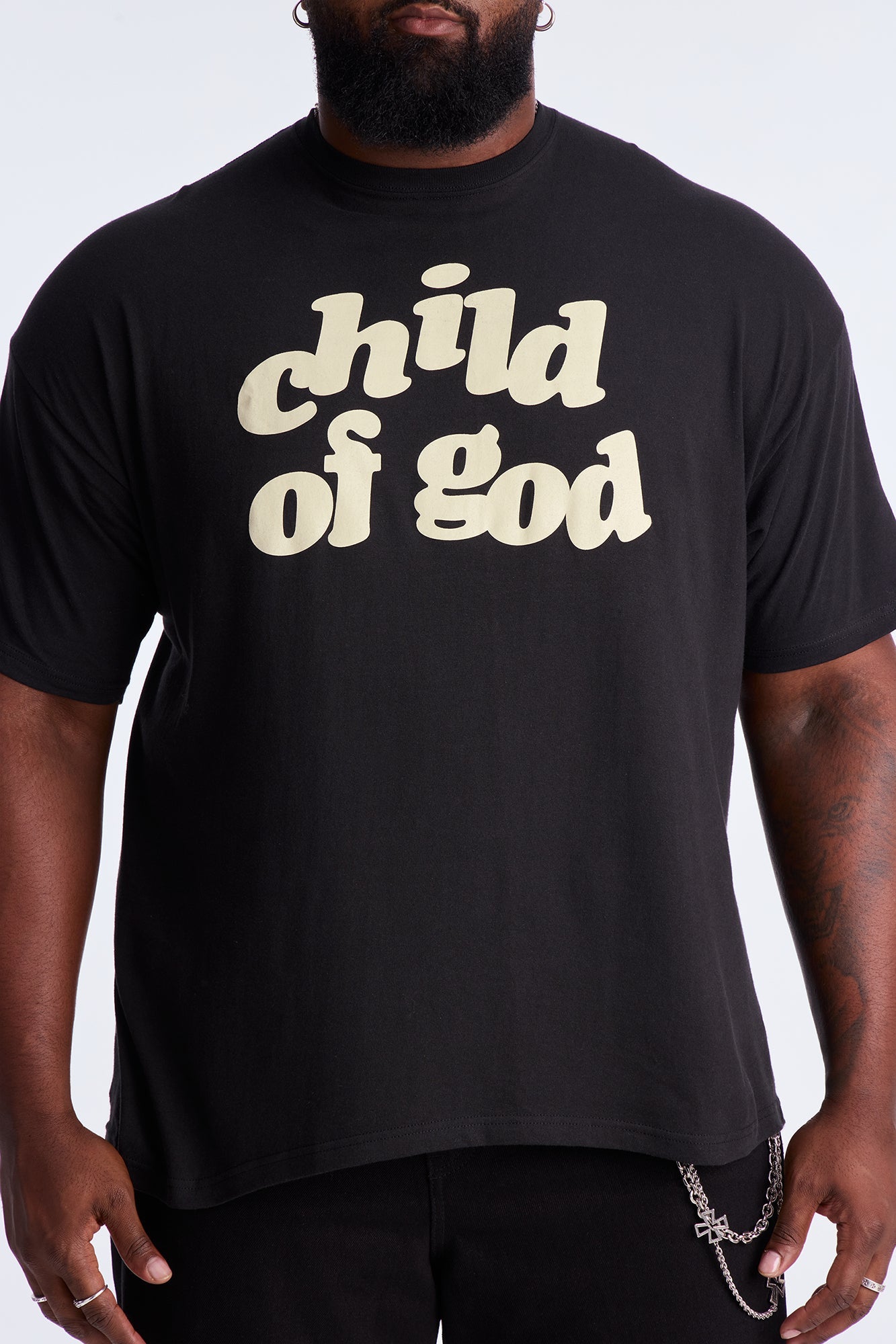 I Am A Child Of God Short Sleeve Tee - Black