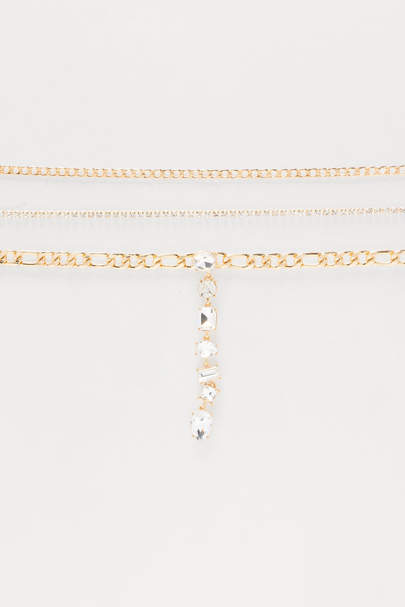 Night Out Jeweled Choker Necklace - Gold