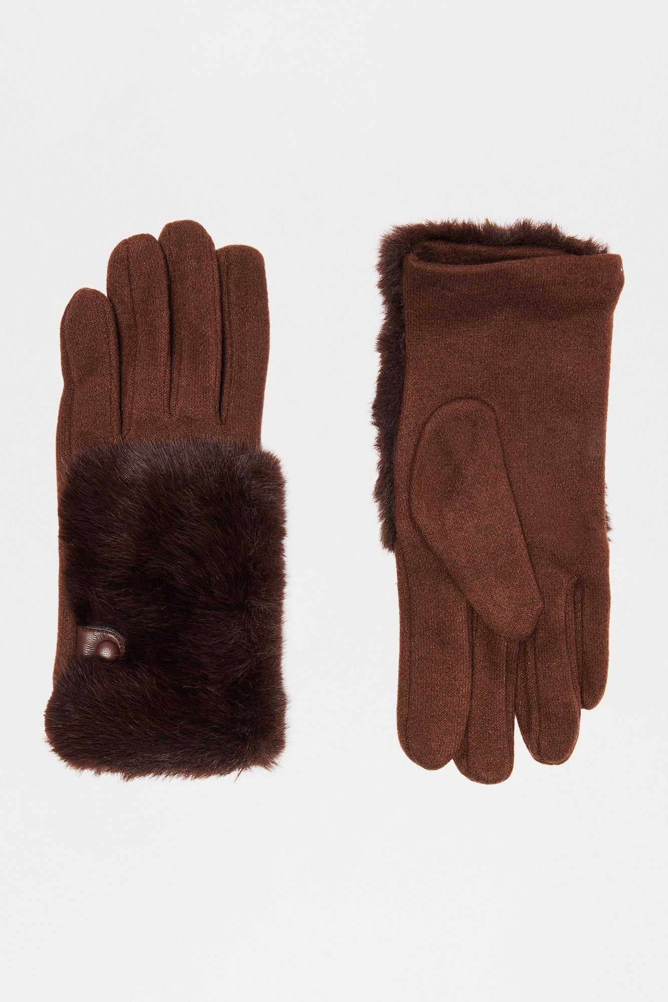 Keep Me Warm Gloves - Brown