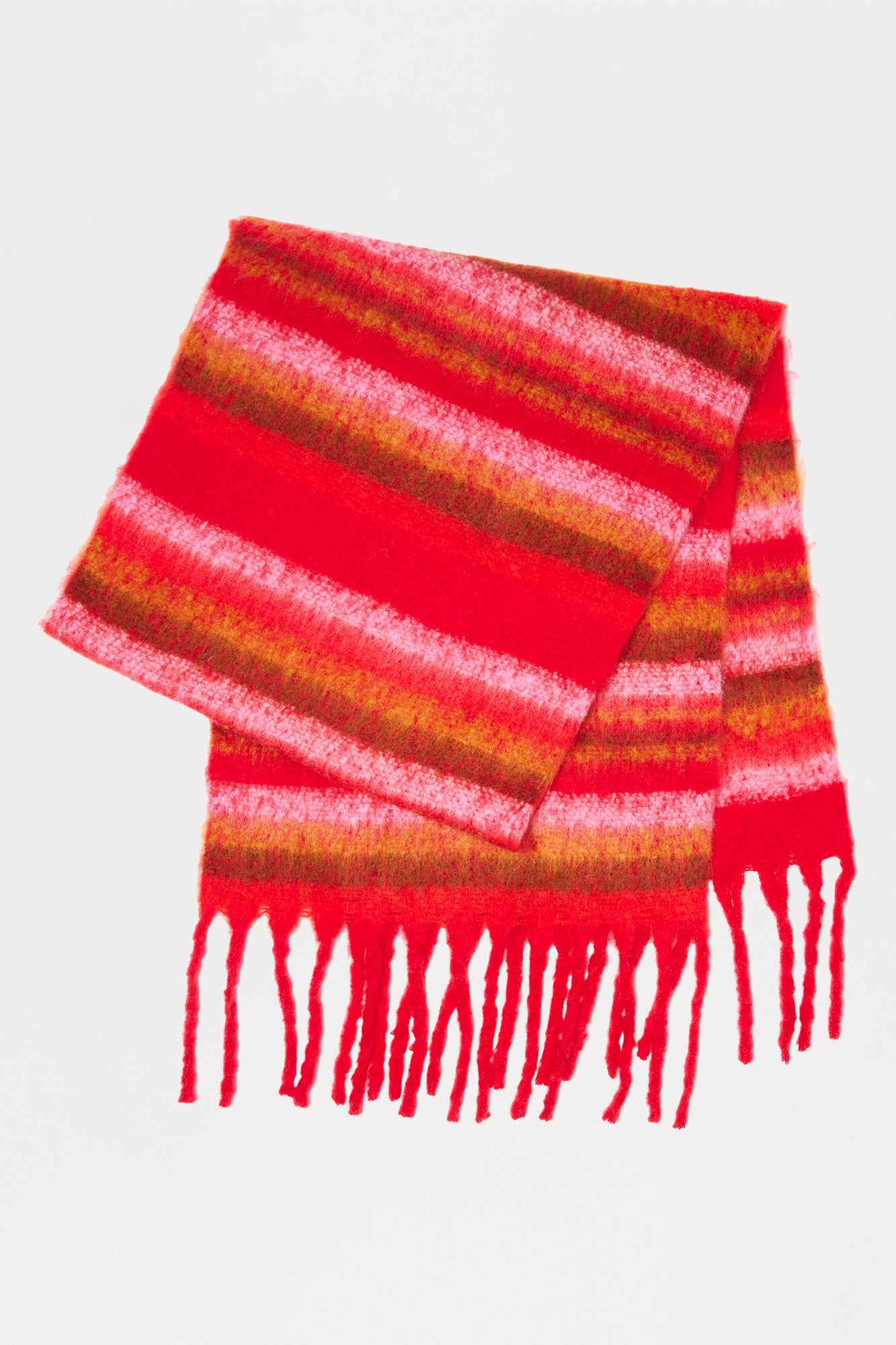 Staying Snug Scarf - Red/combo