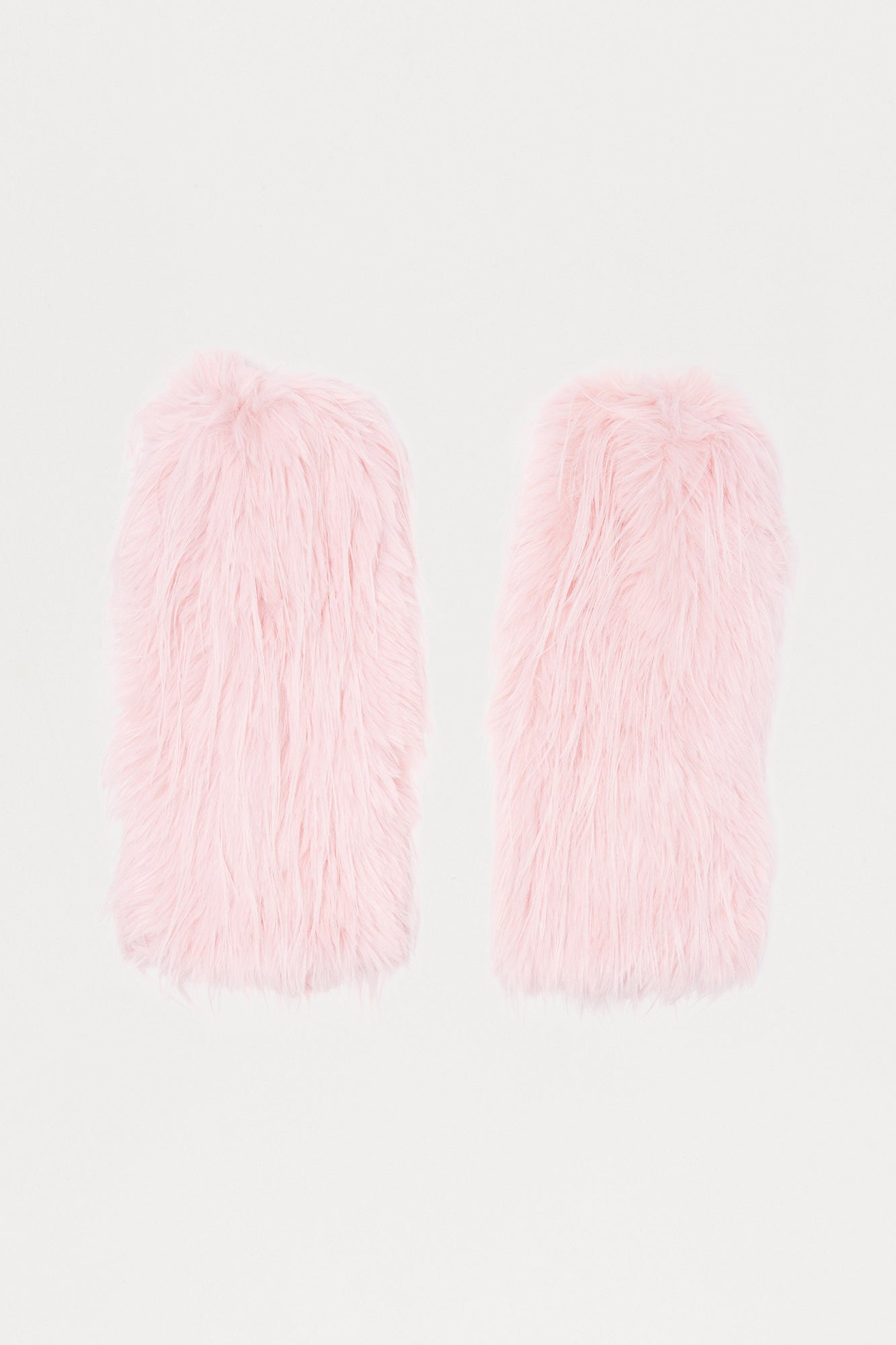 Warm Whirls Faux Fur Legwarmers - Pink