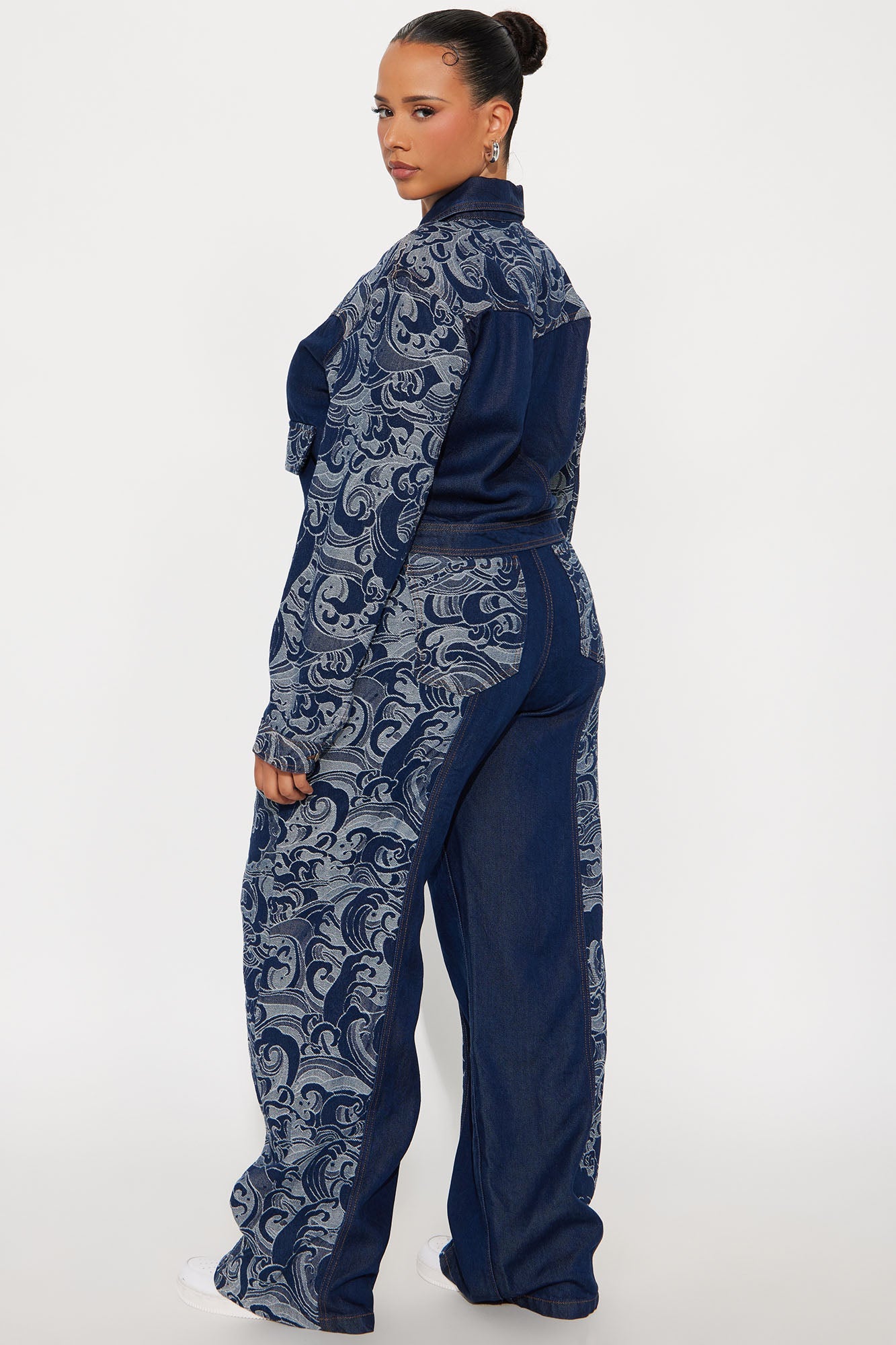 Delaney Denim Pant Set - Dark Wash