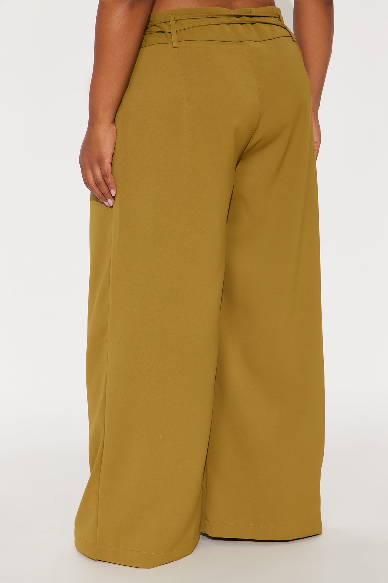 Always Ambitious Belted Trouser Pant 32″ - Chartreuse
