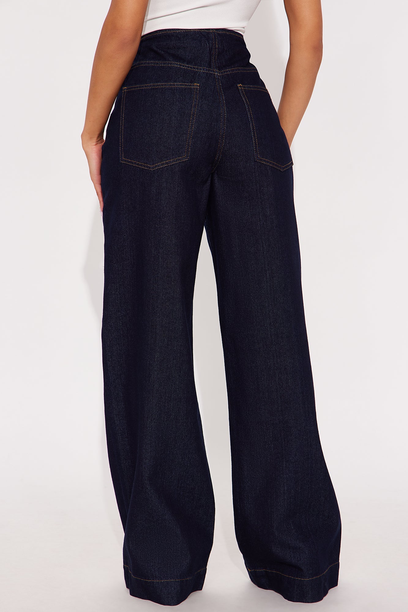 Opening Scene Wide Leg Jeans - Dark Denim