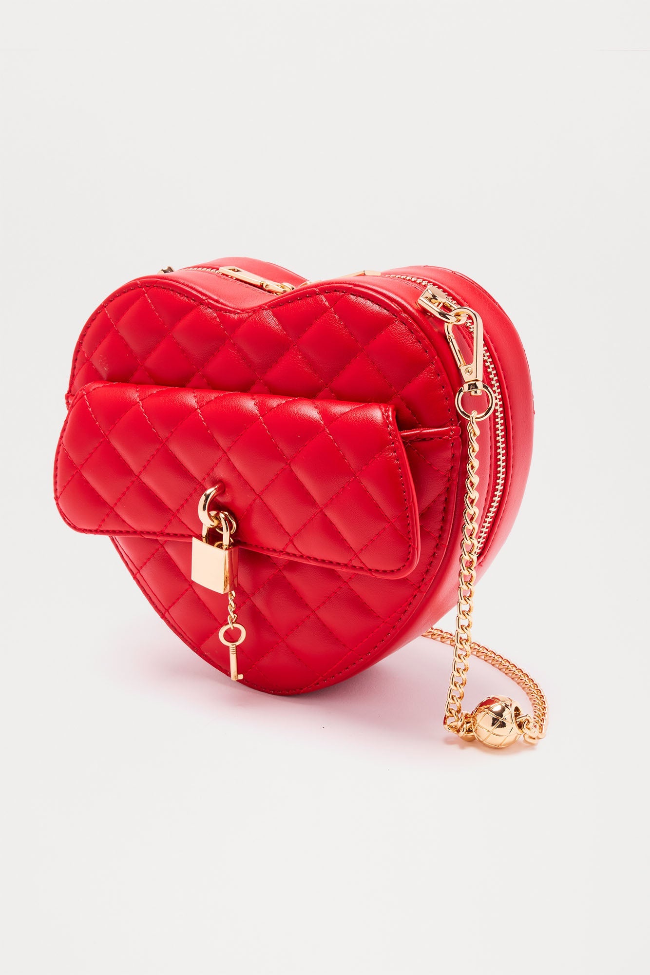 Key To My Heart Crossbody Bag - Red