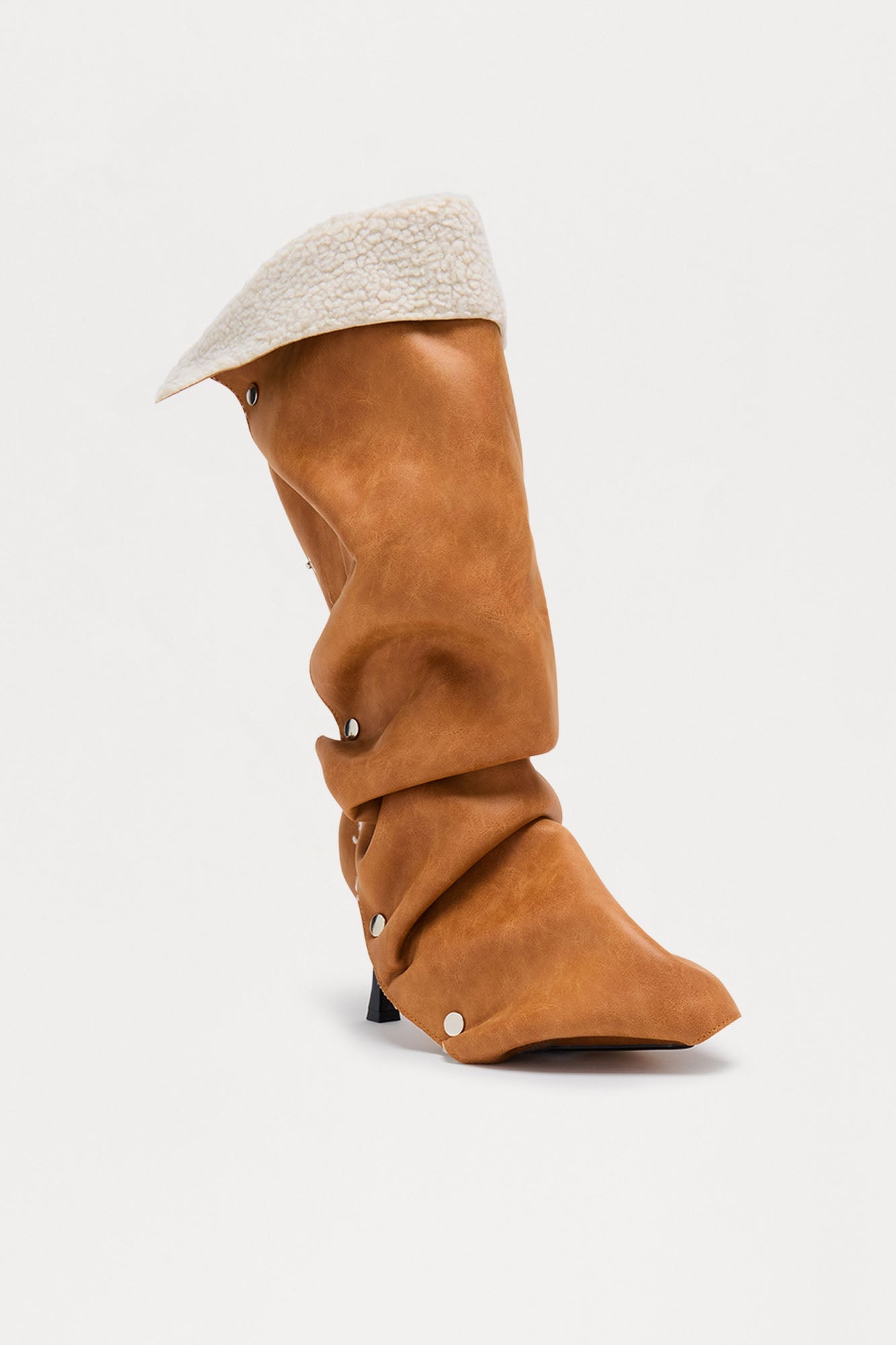 Slade Sherpa Overlay Boots - Chestnut
