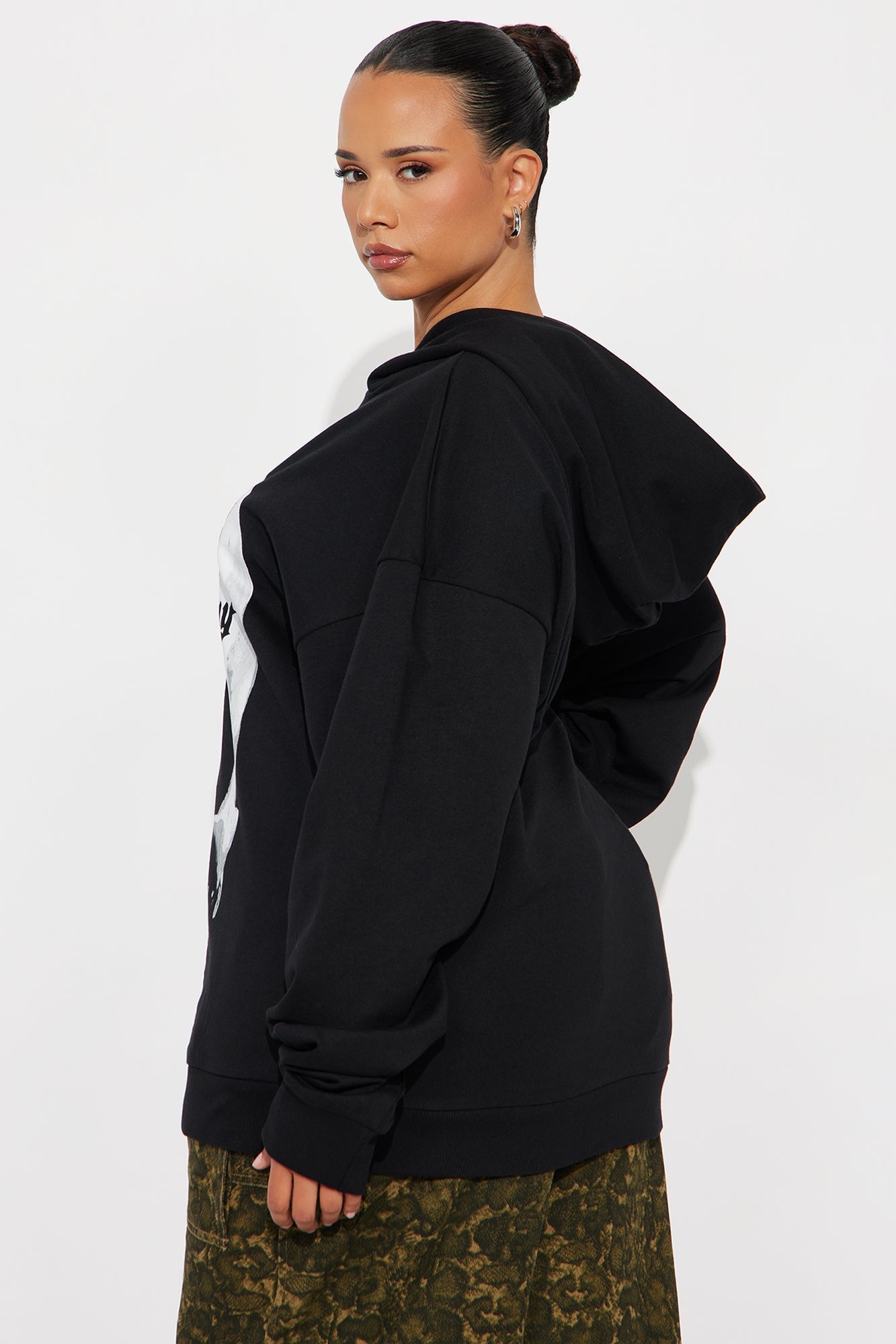 Bone Thugs N Harmony Oversized Fleece Hoodie - Black