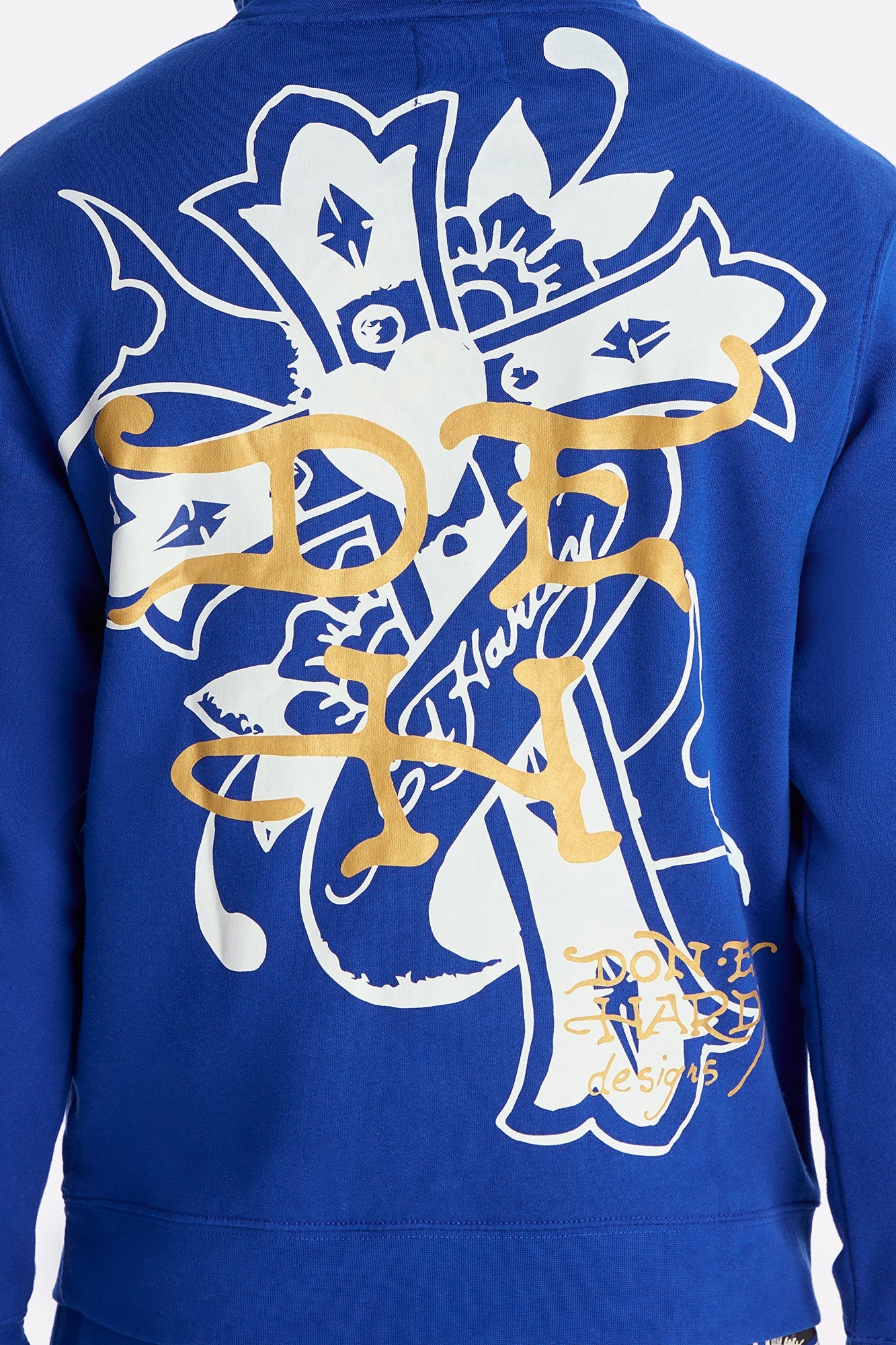 Ed Hardy Sacred Hearts Hoodie - CobaltBlue