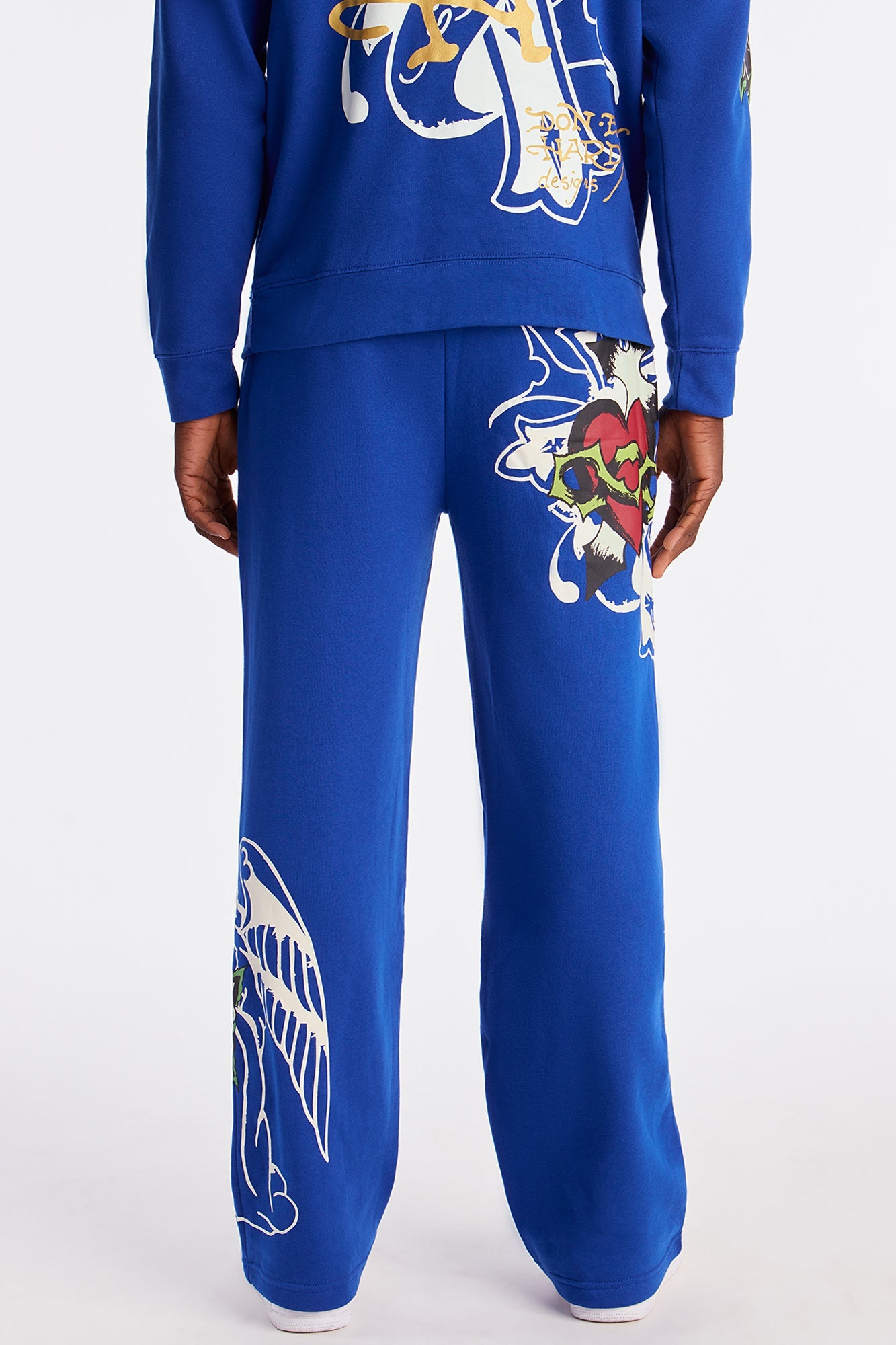 Ed Hardy Sacred Hearts Sweatpant - CobaltBlue