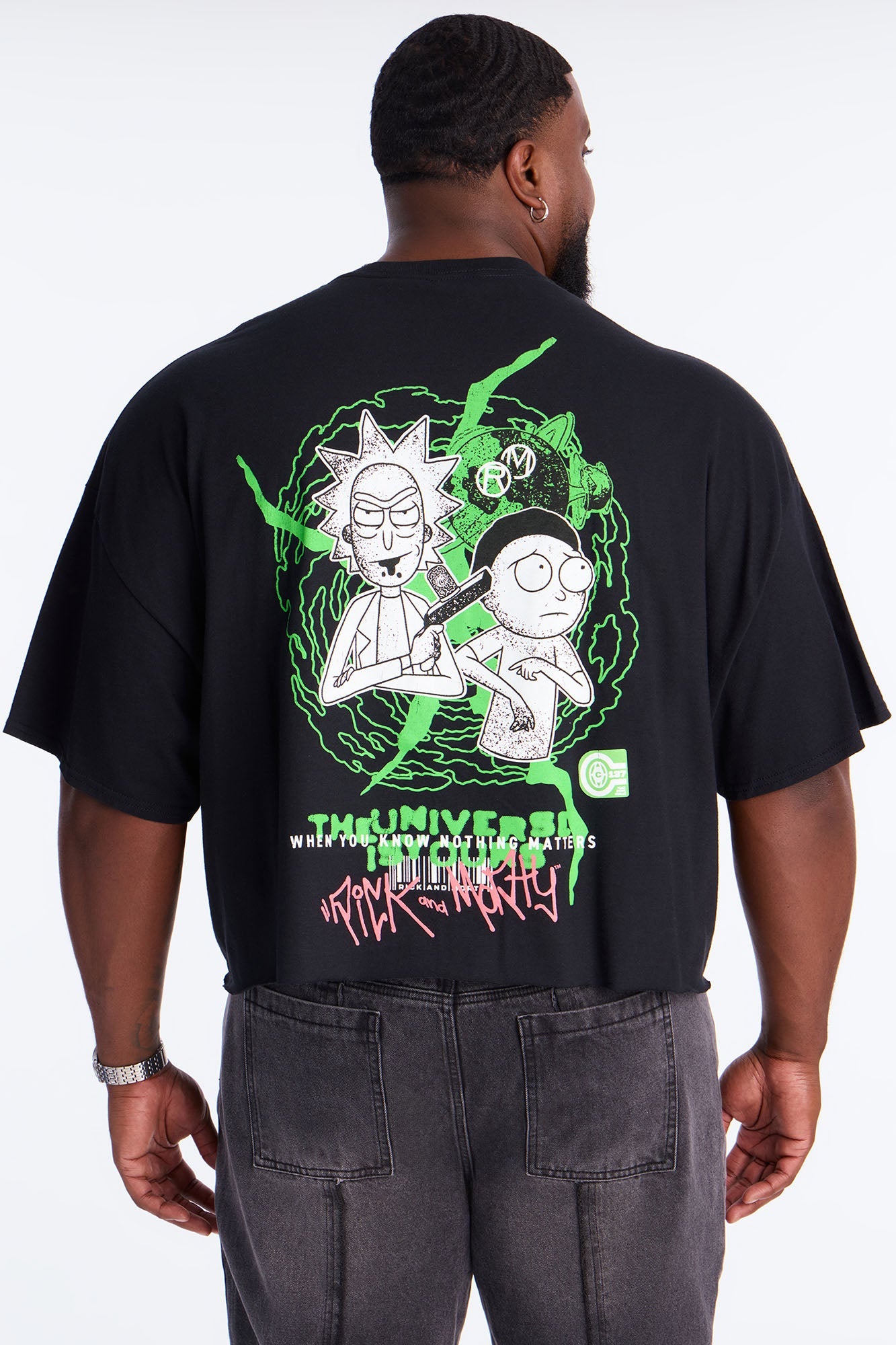 Rick And Morty Universe Short Sleeve Tee - Black