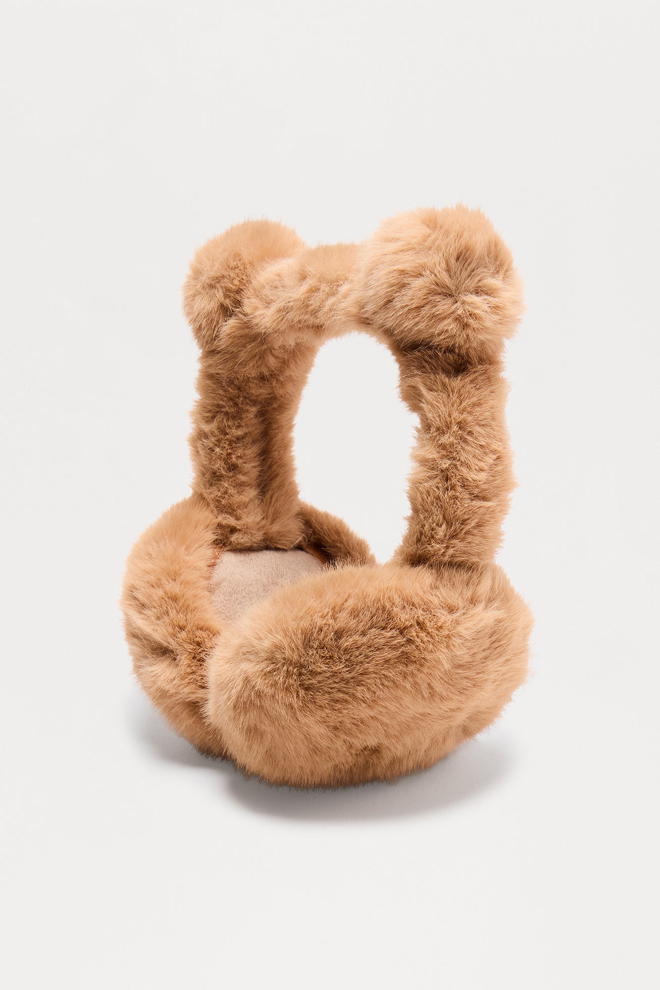 Beary Cold Faux Fur Earmuffs - Brown