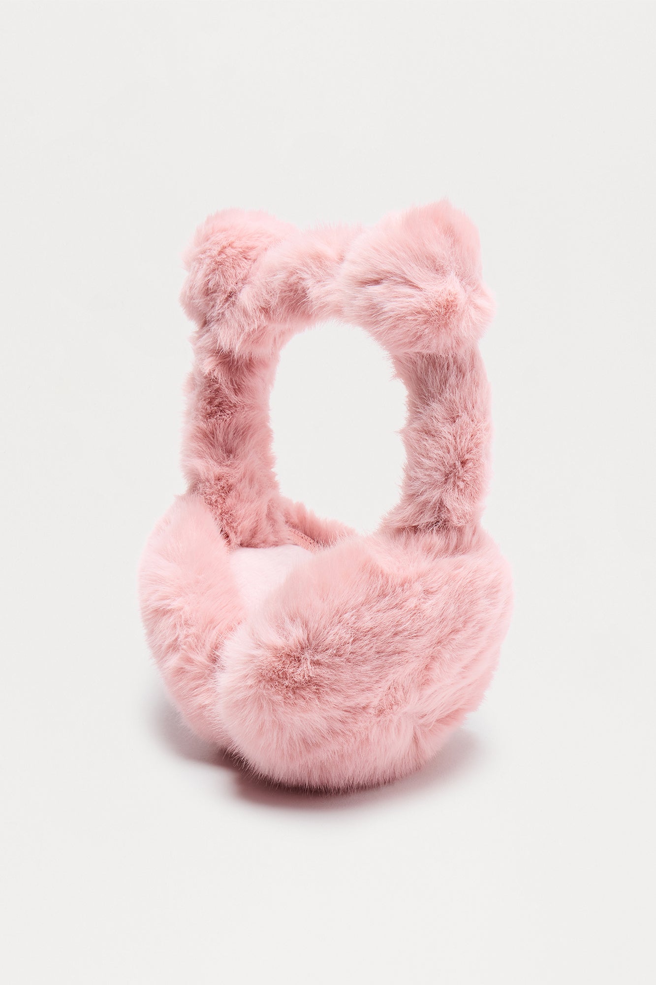Beary Cold Faux Fur Earmuffs - Pink