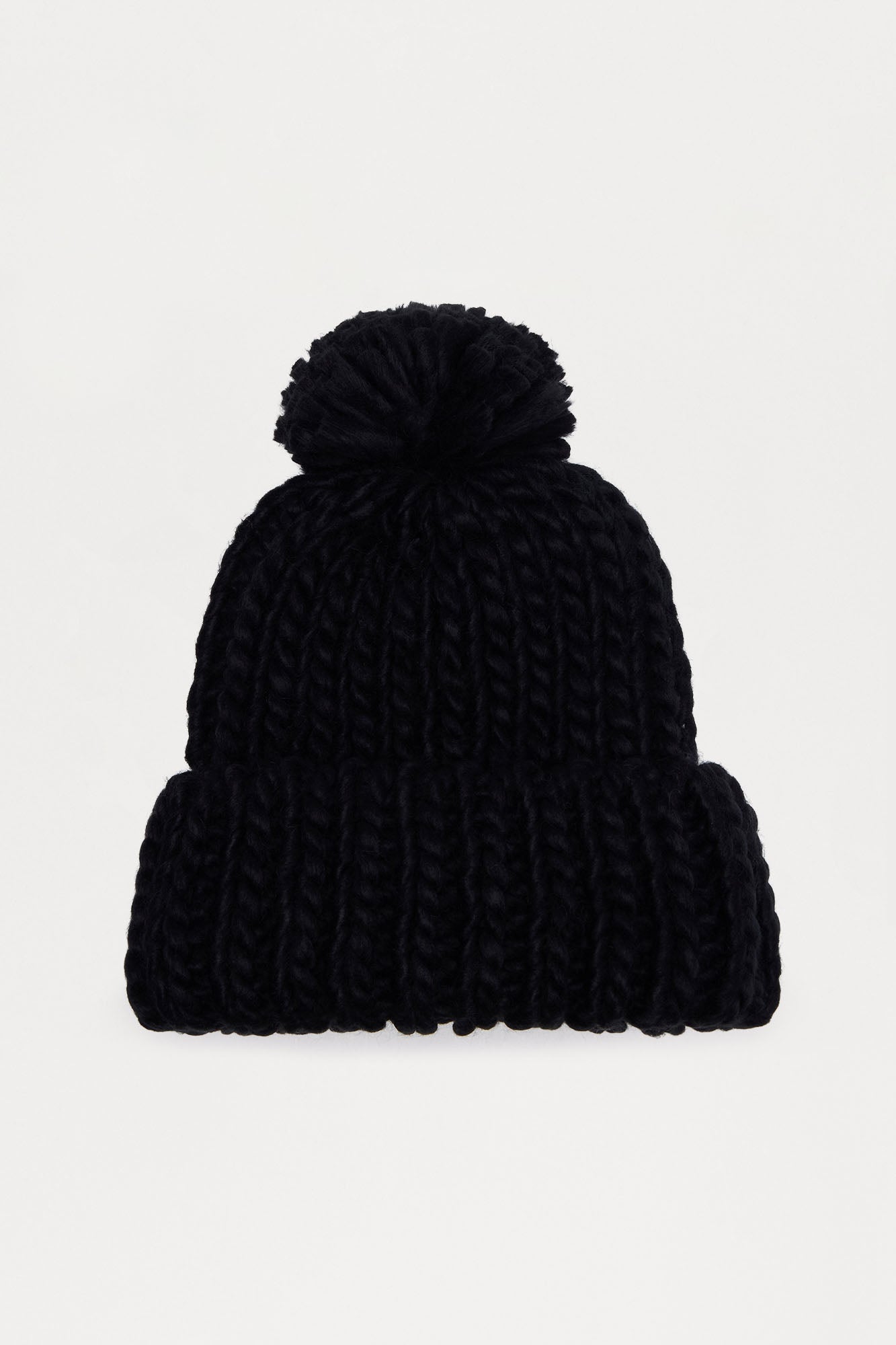 Fall Vibes Only Knitted Beanie - Black