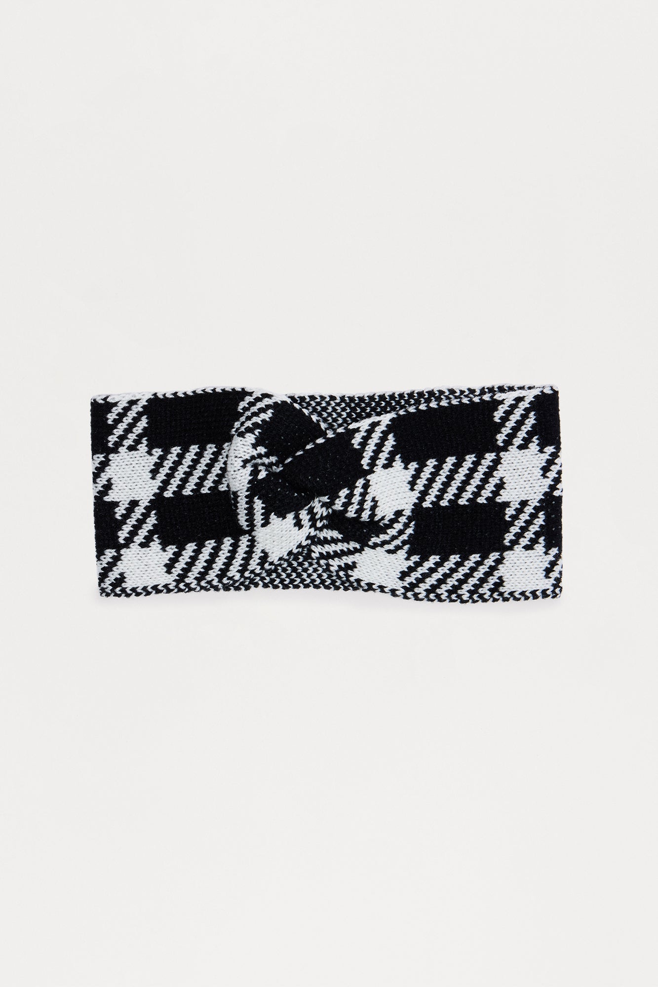 Houndstooth Headband - Black/White