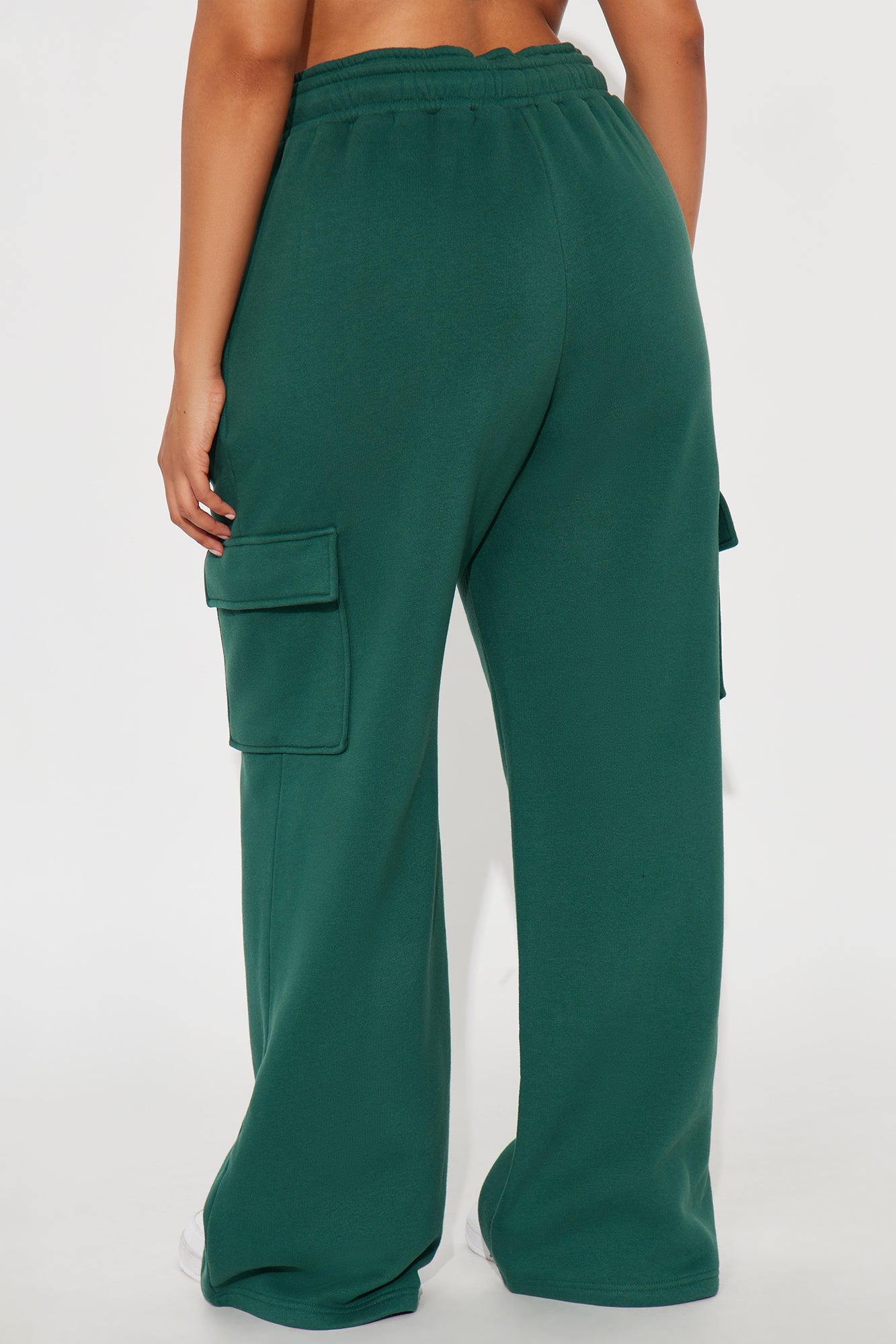 Anna Fleece Cargo Lounge Pant - Hunter